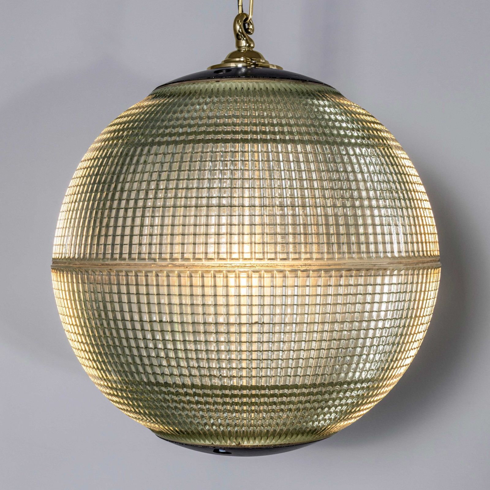 1960’s Original Holophane Parisian Glass Globe Lamps – Extra Large 20 Inch photo Lighting