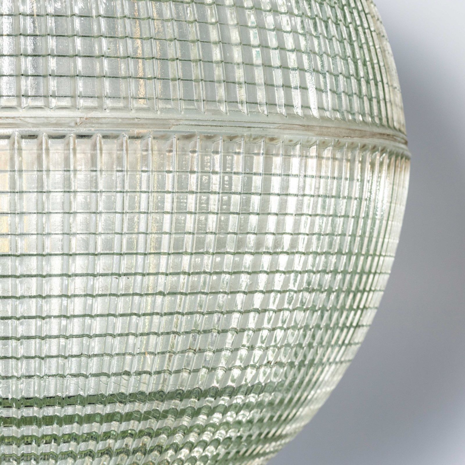 1960’s Original Holophane Parisian Glass Globe Lamps – Extra Large 20 Inch photo vintage