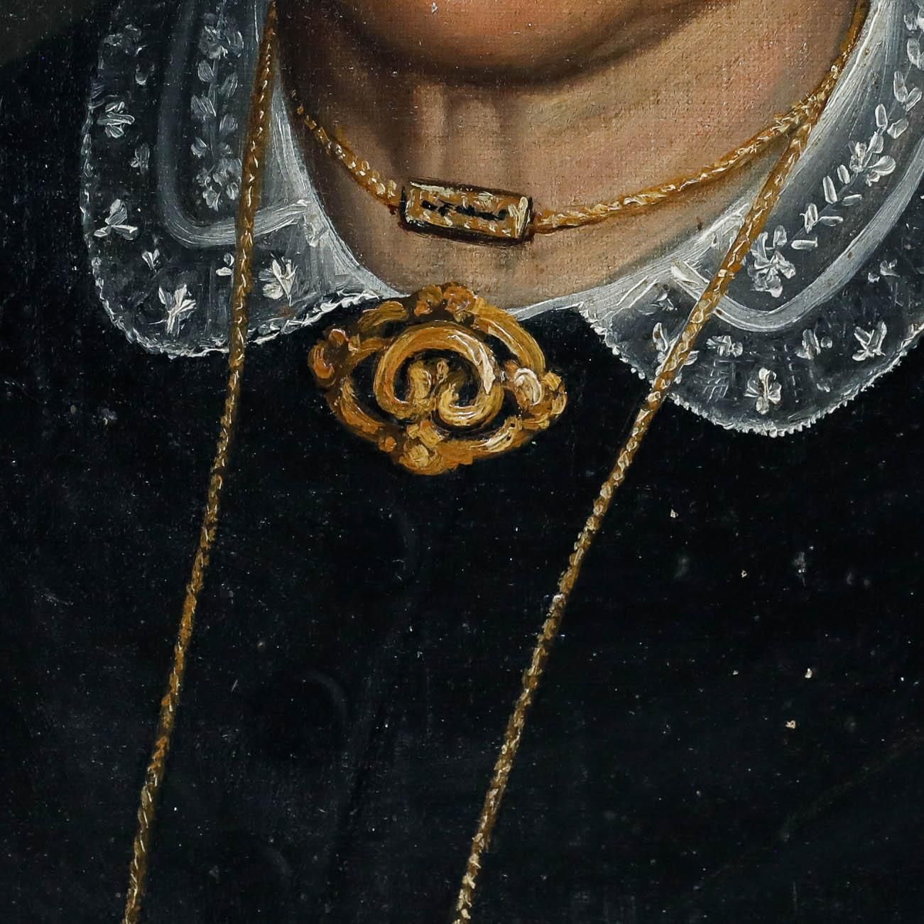 French School 1866 Oil Portrait Of Madame Naboulet photo 650.0