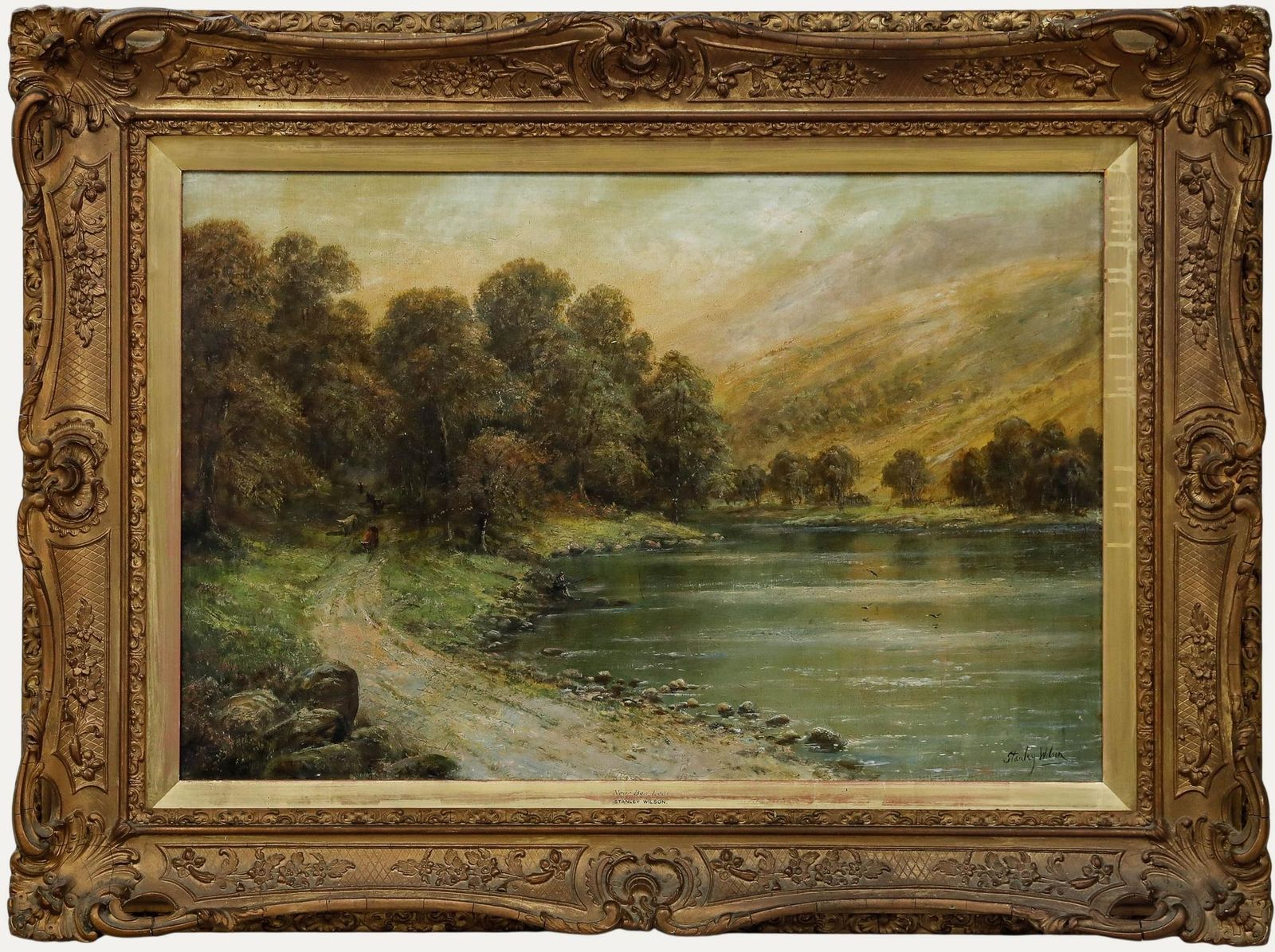 Stanley Wilson Framed Early 20th Century Oil, Near Ben Ledi