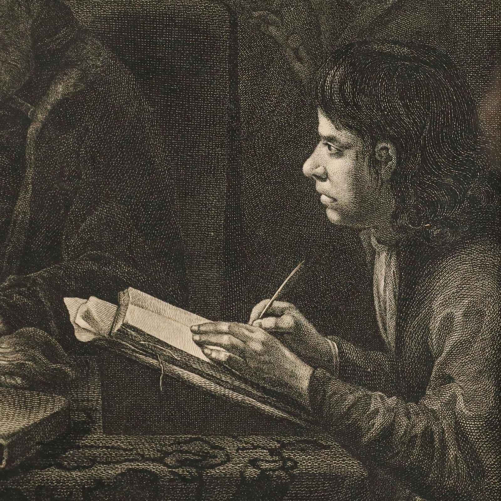 Ravenet After Rembrandt 1767 Engraving, The Lord Of The Vineyard photo 225.0