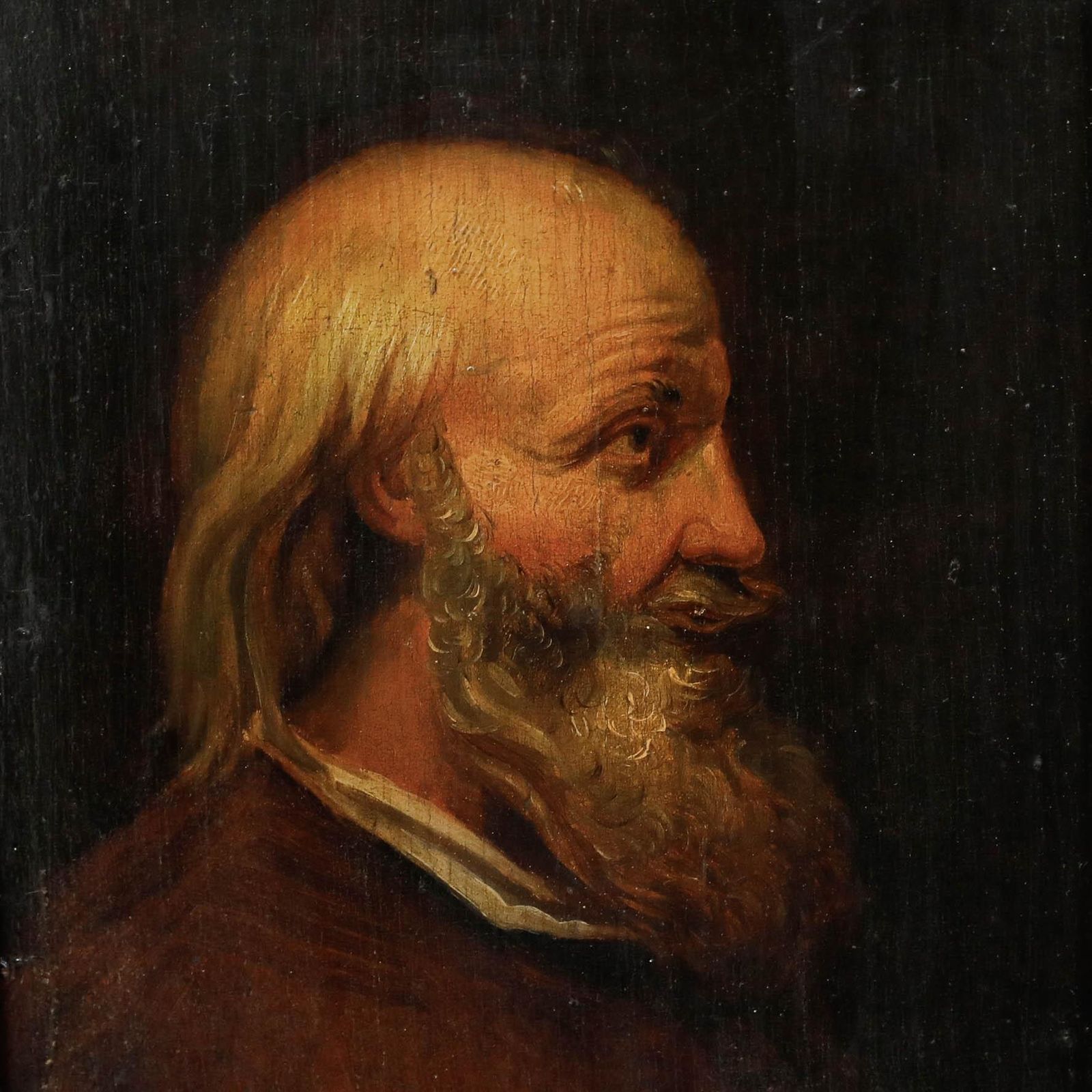 Framed 19th Century Oil Portrait Of A Gentleman In Profile photo 350.0