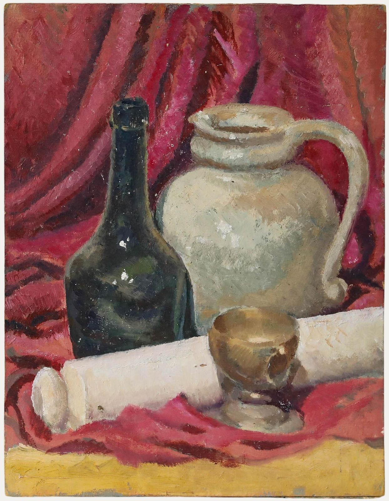 Leslie Charles Boyce (1892 1989) Mid 20th Century Oil, Still Life With Vessels