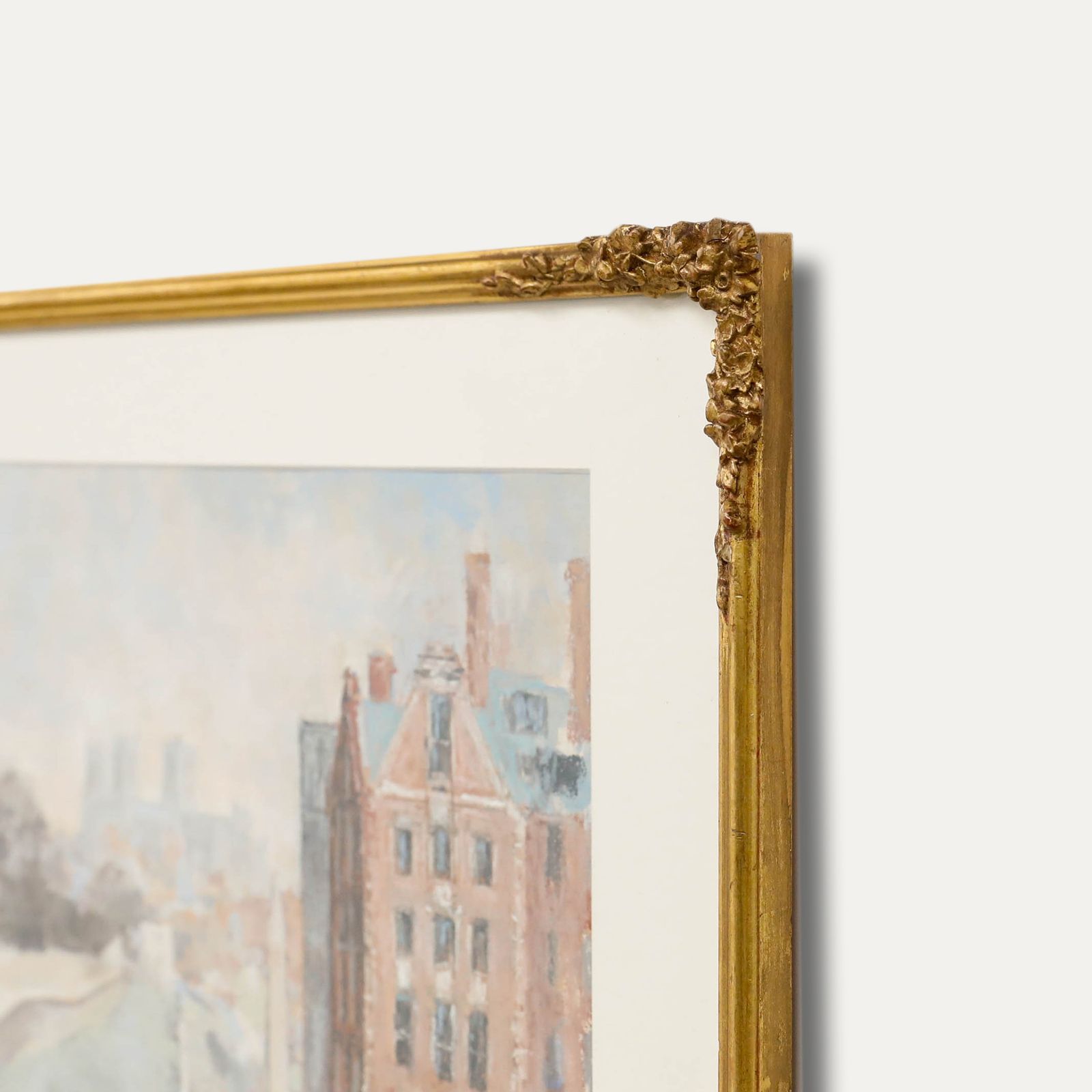 Keith Roper (B.1946) Framed 1987 Pastel, York Minster From The City Walls photo 175.0