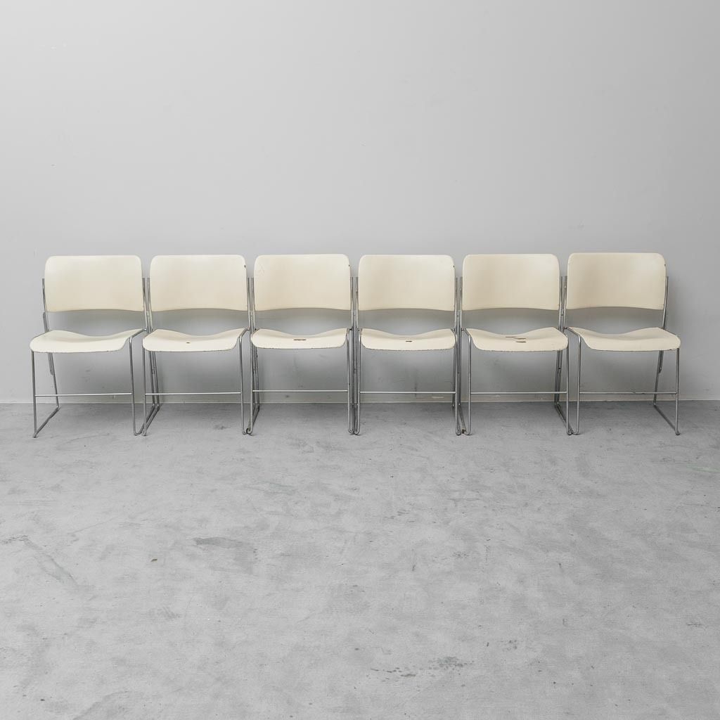 Set Of 6 40/4 Rowland Gf Furniture Chairs, 1960s Vintage Design, Modern Antiques photo Furniture