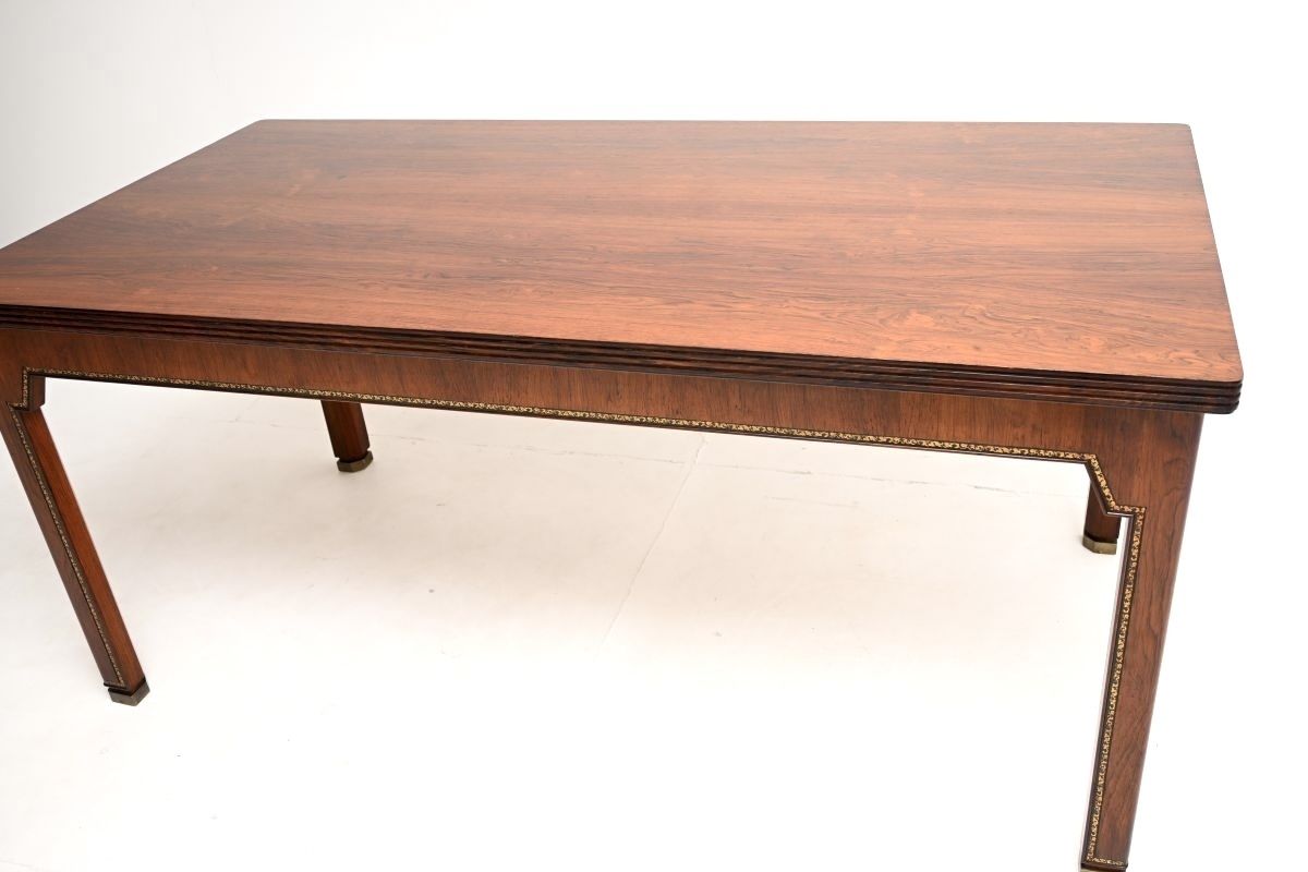 photo vintage Vintage Danish Master Cabinetmaker Made Rosewood And Leather Desk