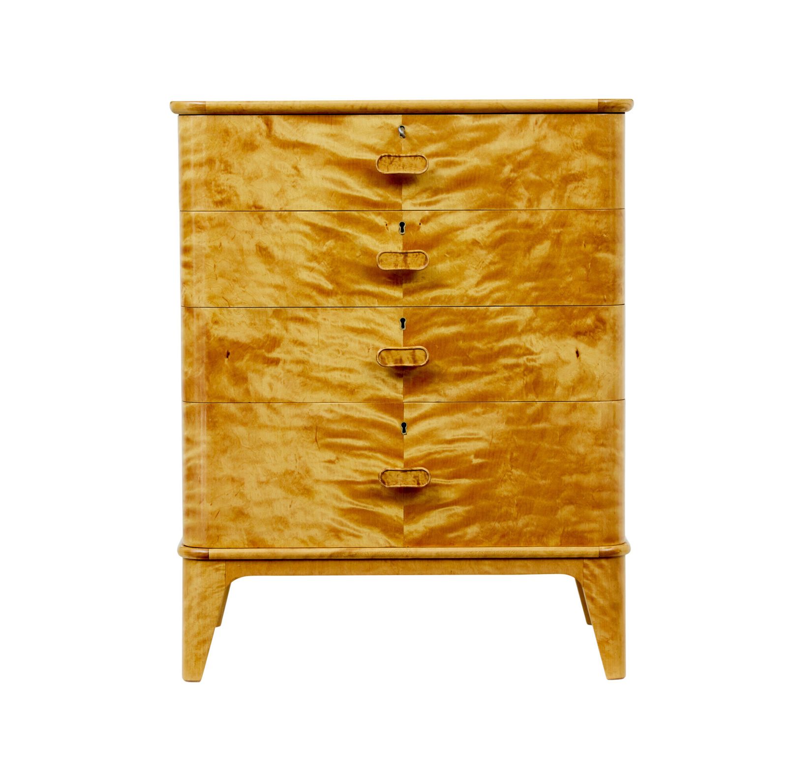 Small Mid Century Swedish Birch Chest Of Drawers By Bodafors photo 1865.0