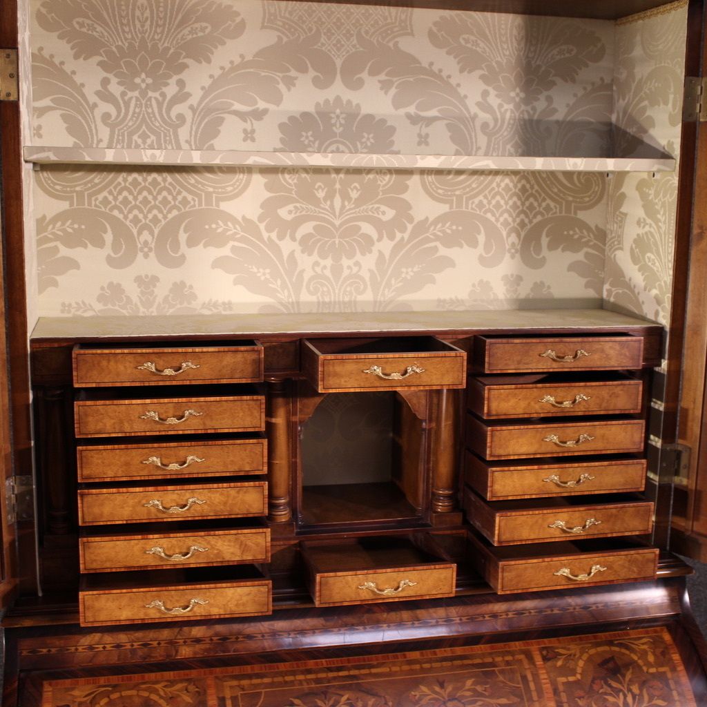 20th Century Dutch Inlaid Trumeau photo vintage