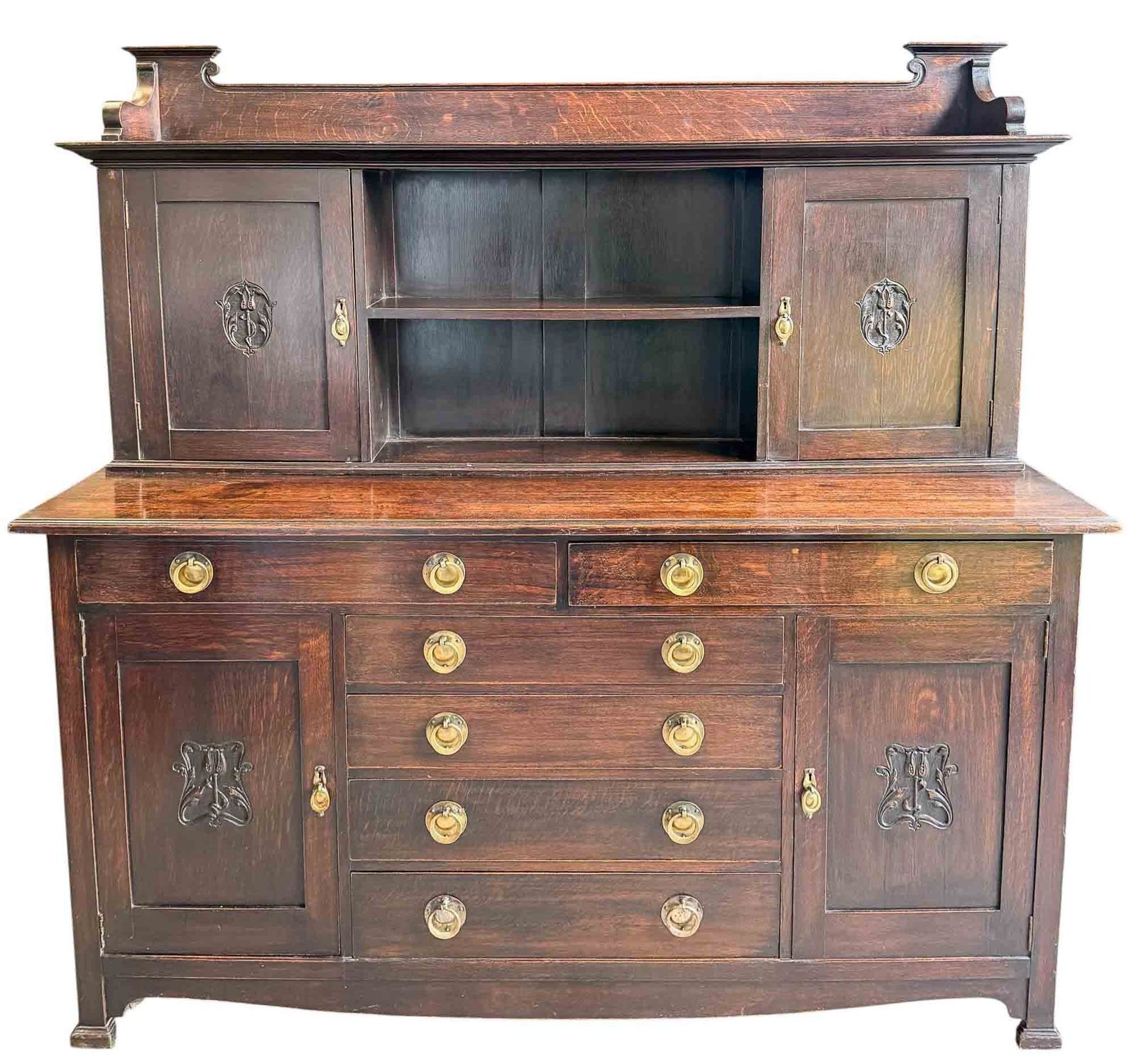 Arts And Crafts Oak Dresser, 1800s photo vinterior