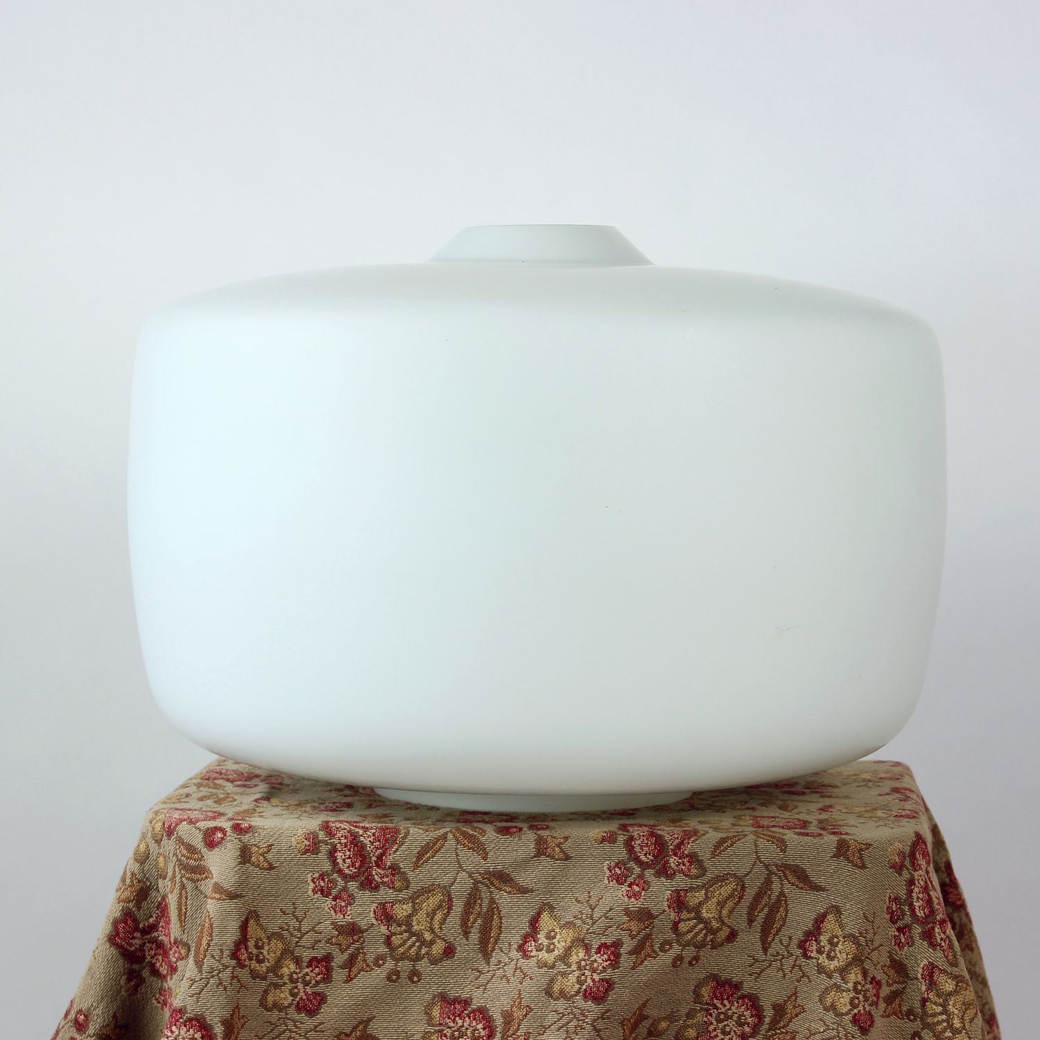Huge White Opaline Glass Shield, Czechoslovakia 1960s photo furniture