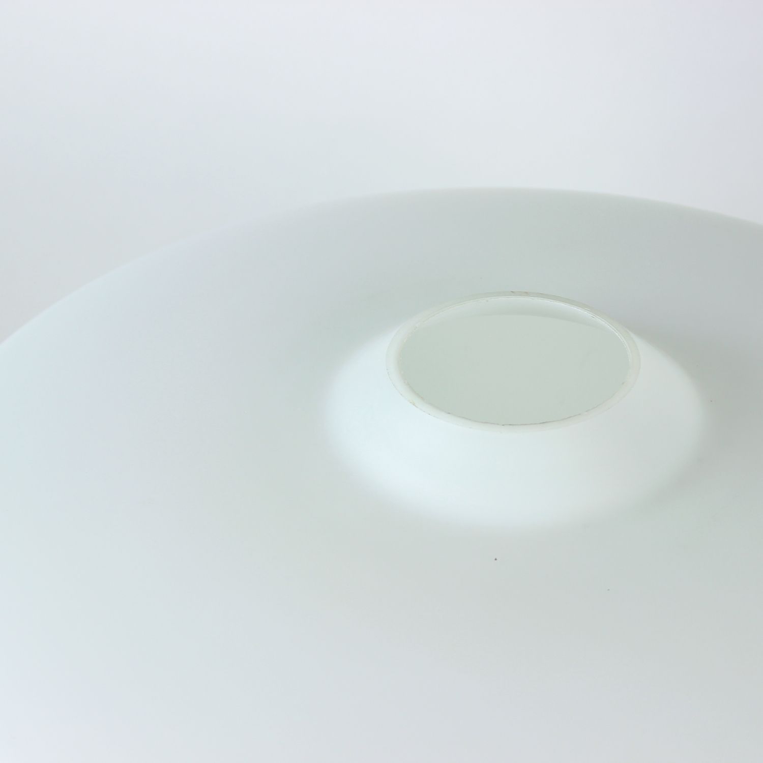 Huge White Opaline Glass Shield, Czechoslovakia 1960s photo for sale
