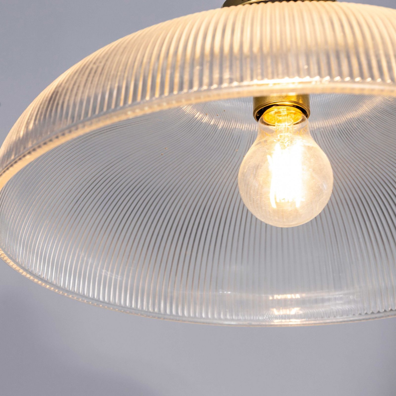 Contemporary Prismatic Glass Pendant Lamp 38cm – Extra Large photo for sale