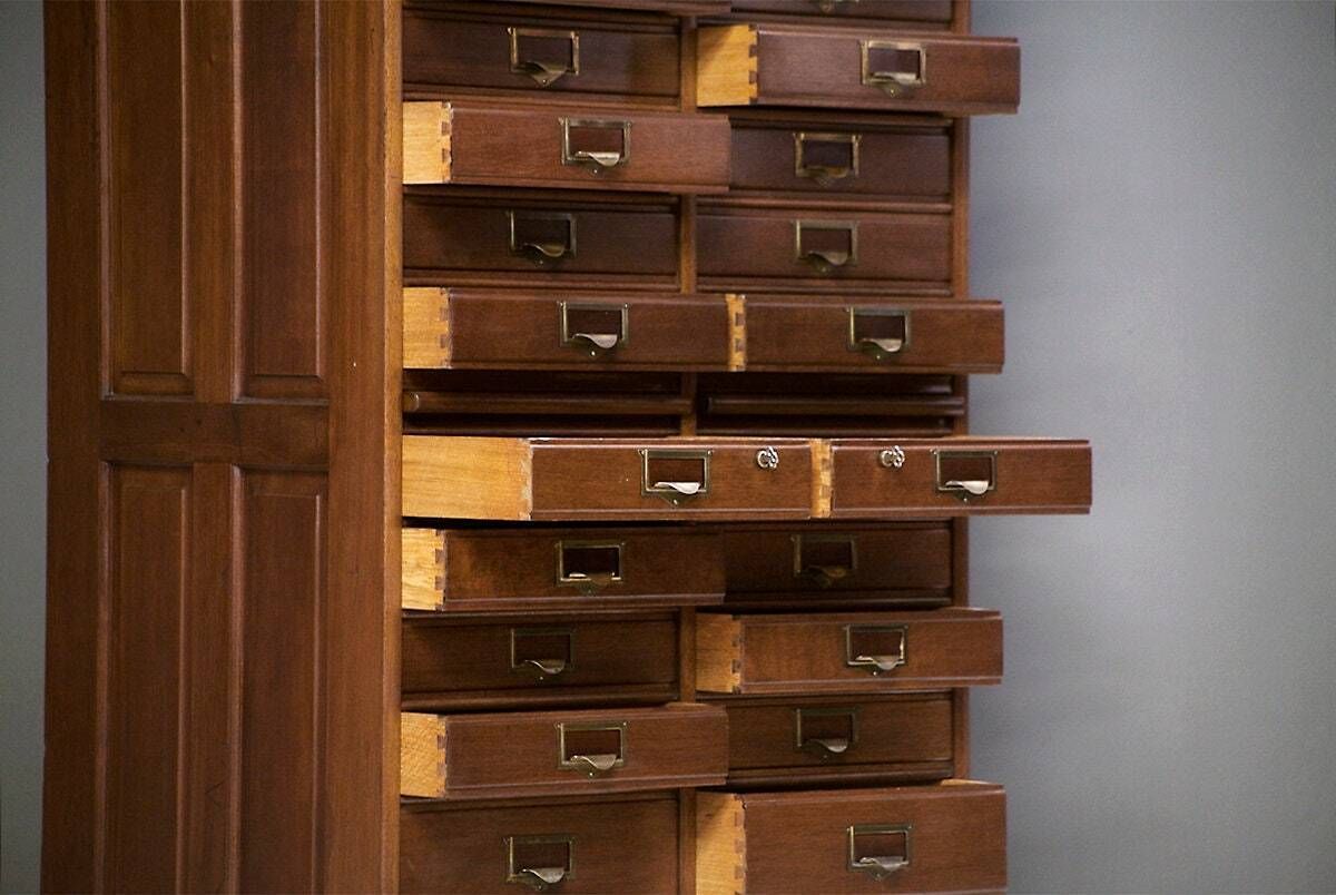 Early To Mid Century Filing Cabinet photo for sale