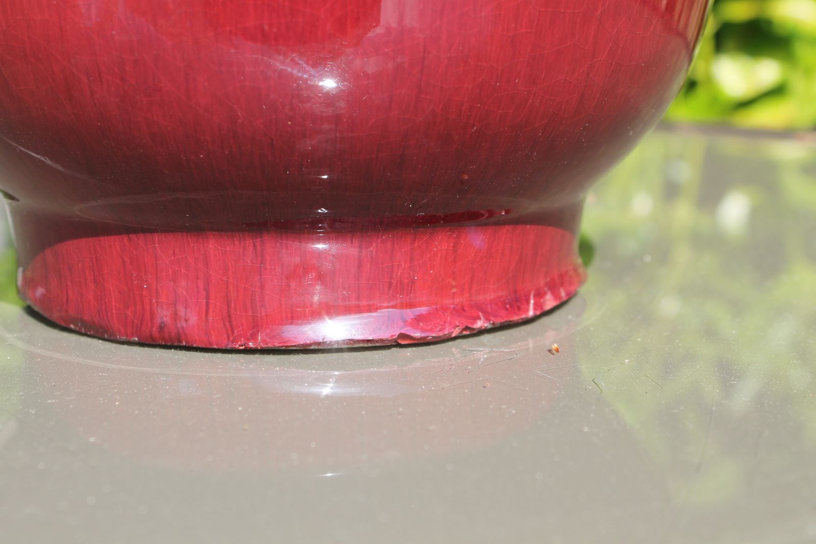photo for sale Antique Chinese Early Qing Dynasty,18th C. Flambe "Sang De Boeuf" Vases (Pair)