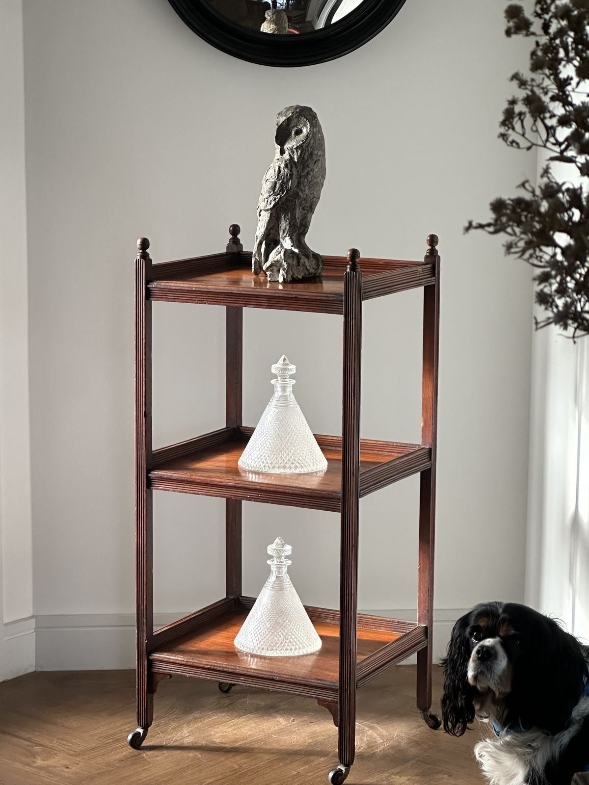 A Walnut Aesthetic Movement Three Tier Whatnot In The Manner Of E.W Godwin