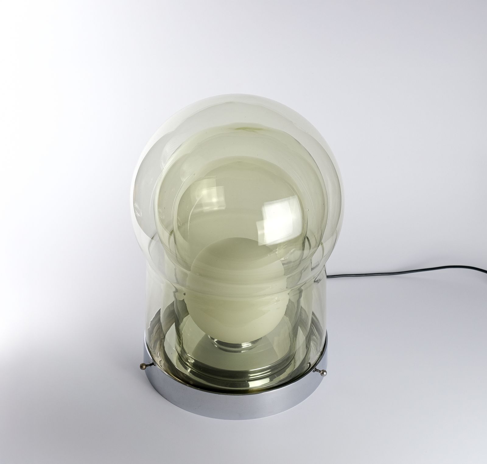 Mid Century Sergio Asti "Paracarro" Table Lamp For Bilumen, Italy 1972 photo Lighting