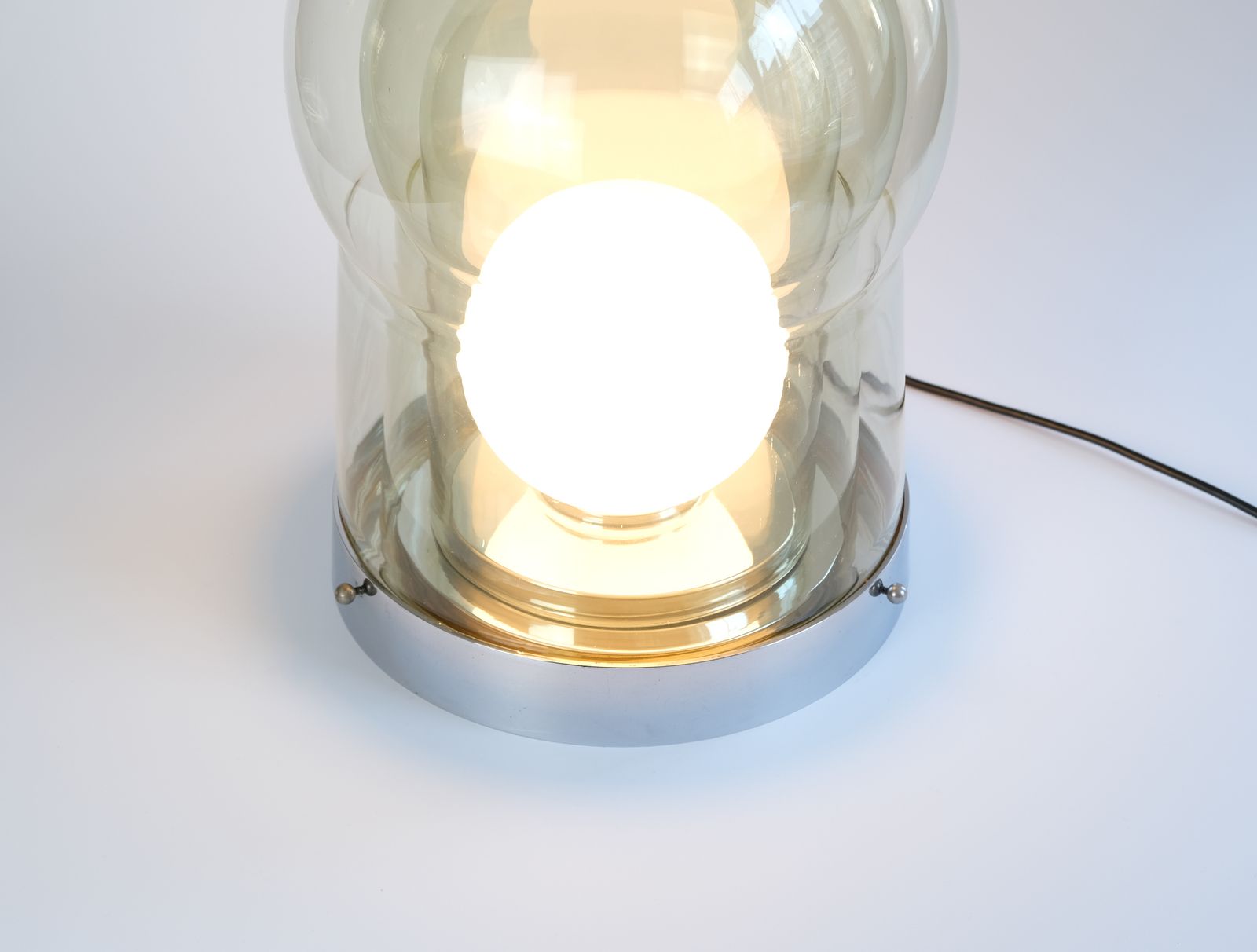 Mid Century Sergio Asti "Paracarro" Table Lamp For Bilumen, Italy 1972 photo vintage