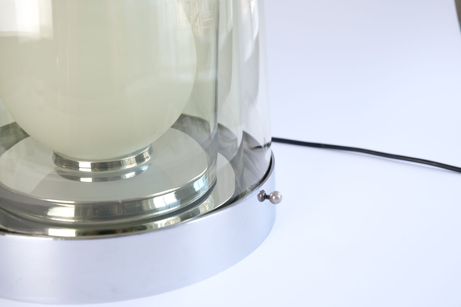 Lighting Mid Century Sergio Asti "Paracarro" Table Lamp For Bilumen, Italy 1972 photo