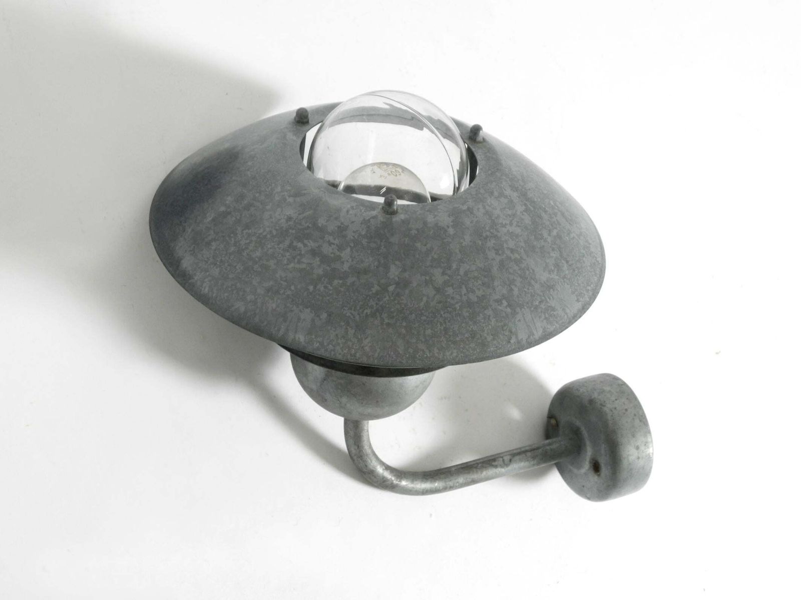 Garden Lighting 1990s Danish Nordlux Outdoor Lamp Made Of Galvanized Steel And Glass Shade photo