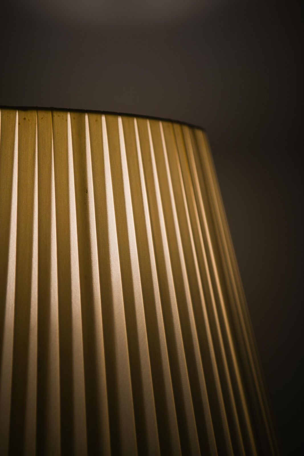 Floor Lamp In Brass And Glass By Bergboms, 1950s photo vintage