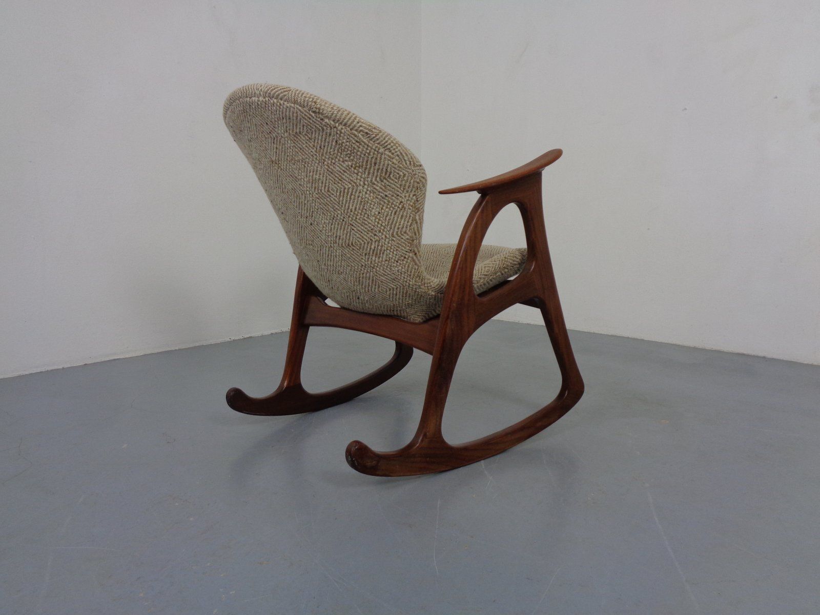 Furniture Teak Rocking Chair By Aage Christiansen For Erhardsen & Andersen, Denmark, 1960s photo
