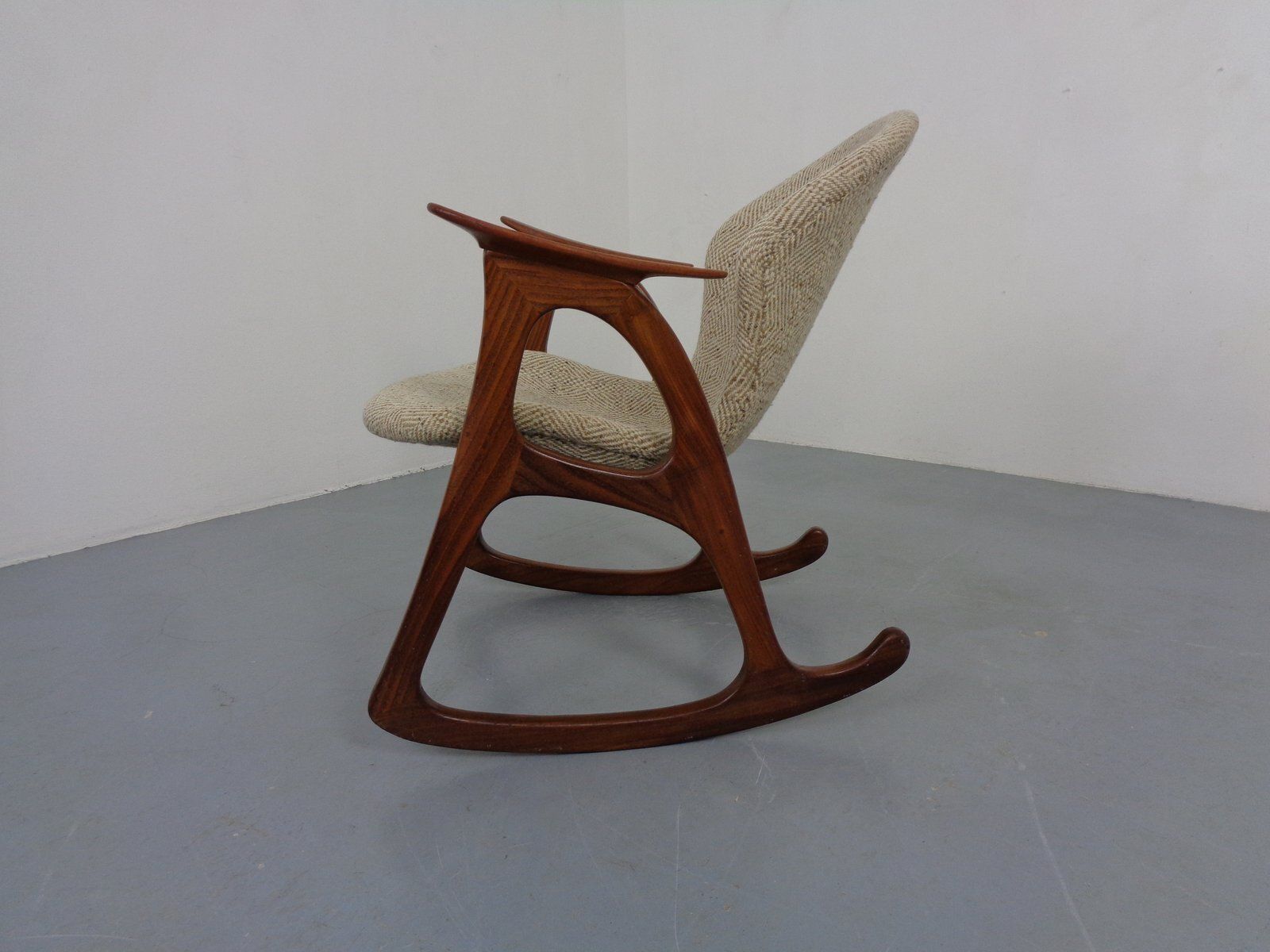 1168.0 Teak Rocking Chair By Aage Christiansen For Erhardsen & Andersen, Denmark, 1960s photo