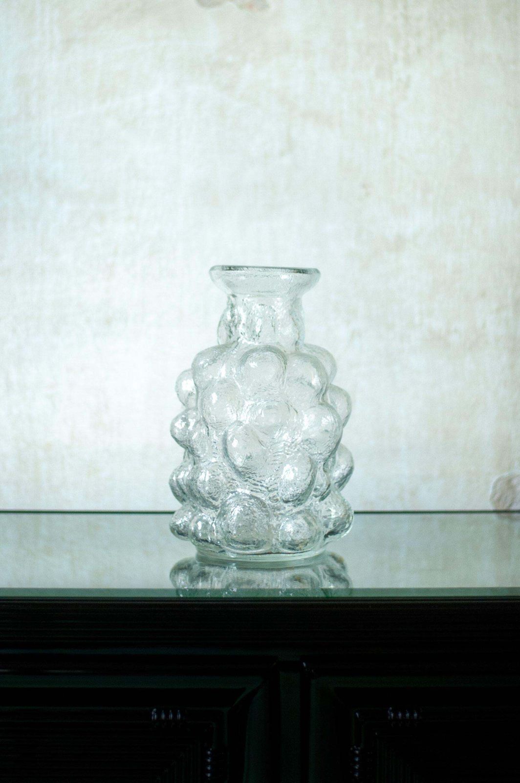 Bubble Glass Vase By Pavel Pánek   1970s photo furniture