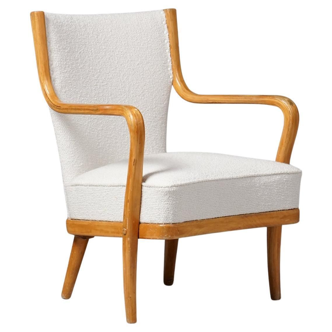 Scandinavian Modern Armchair, Werner West, 1950s