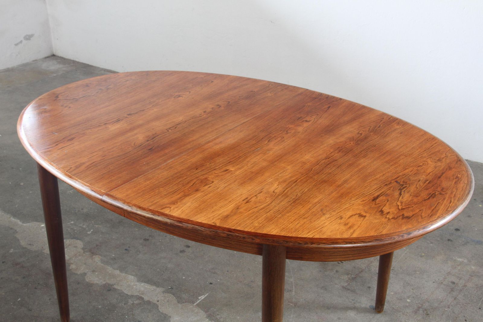 photo vinterior Vintage Danish Oval Wooden Dining Table, Attributed Niels Otto Møller, 1960s