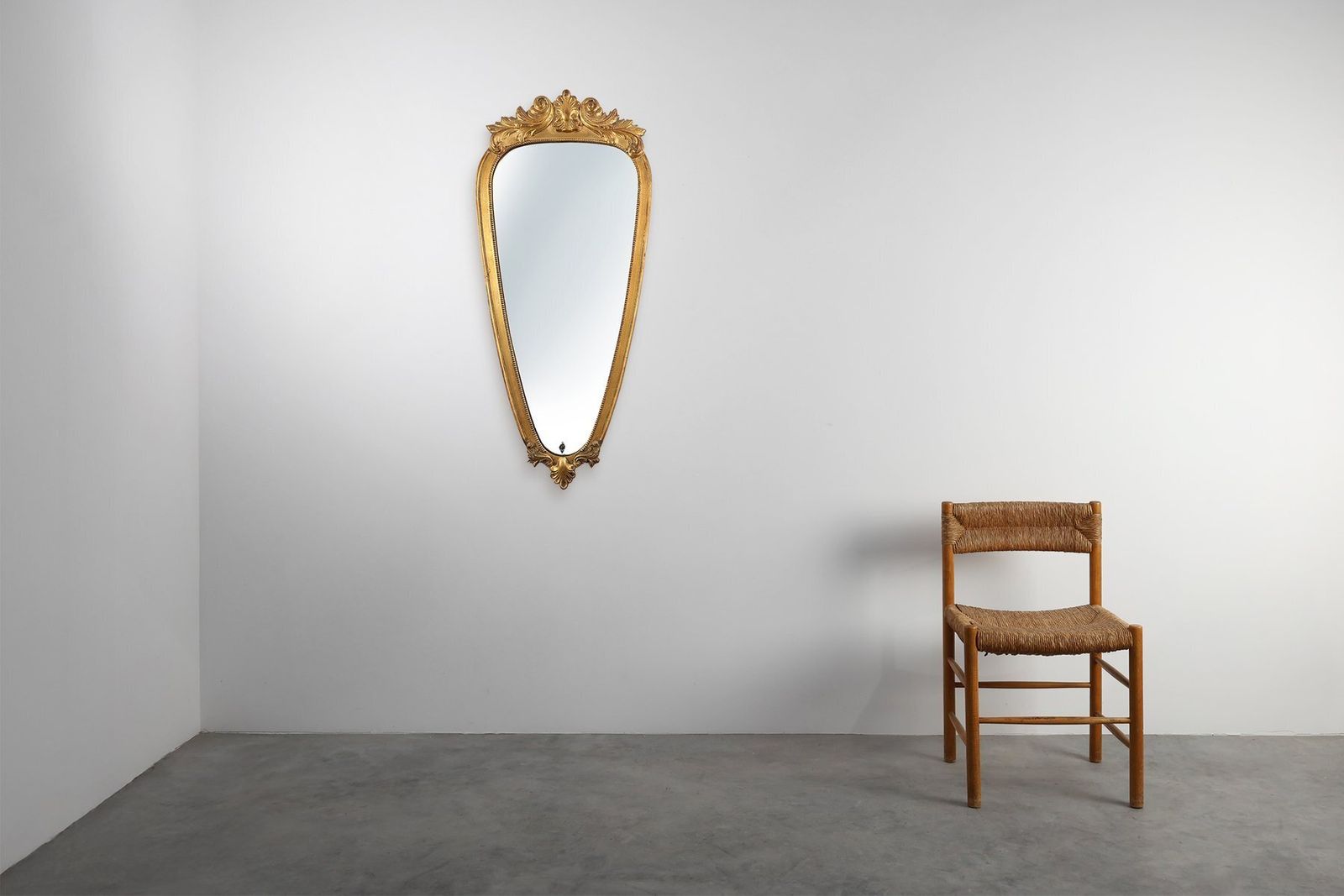 20th Century Louis XV Mirror In Gilt Wood From Vm, Belgium, 1950s photo furniture