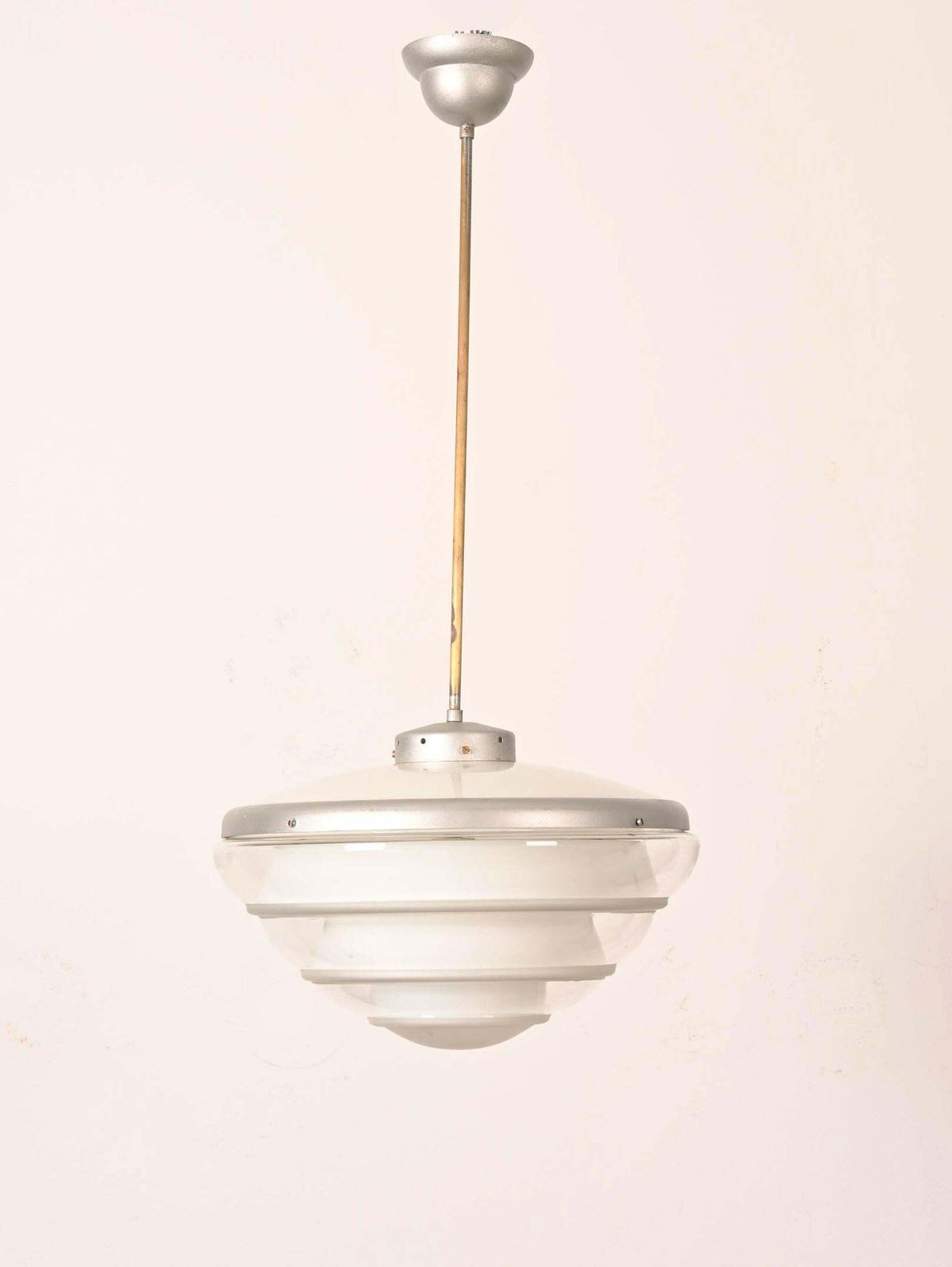 Large Bauhaus Opaline Glass Pendant By Karl Gustaf Lindesvärd photo furniture