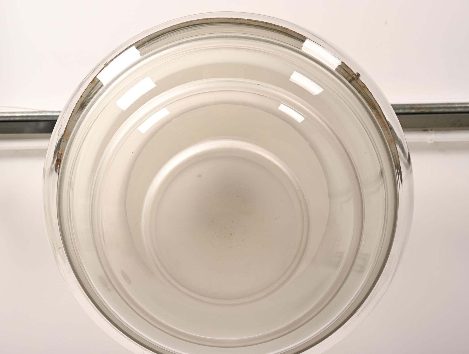1957.0 Large Bauhaus Opaline Glass Pendant By Karl Gustaf Lindesvärd photo