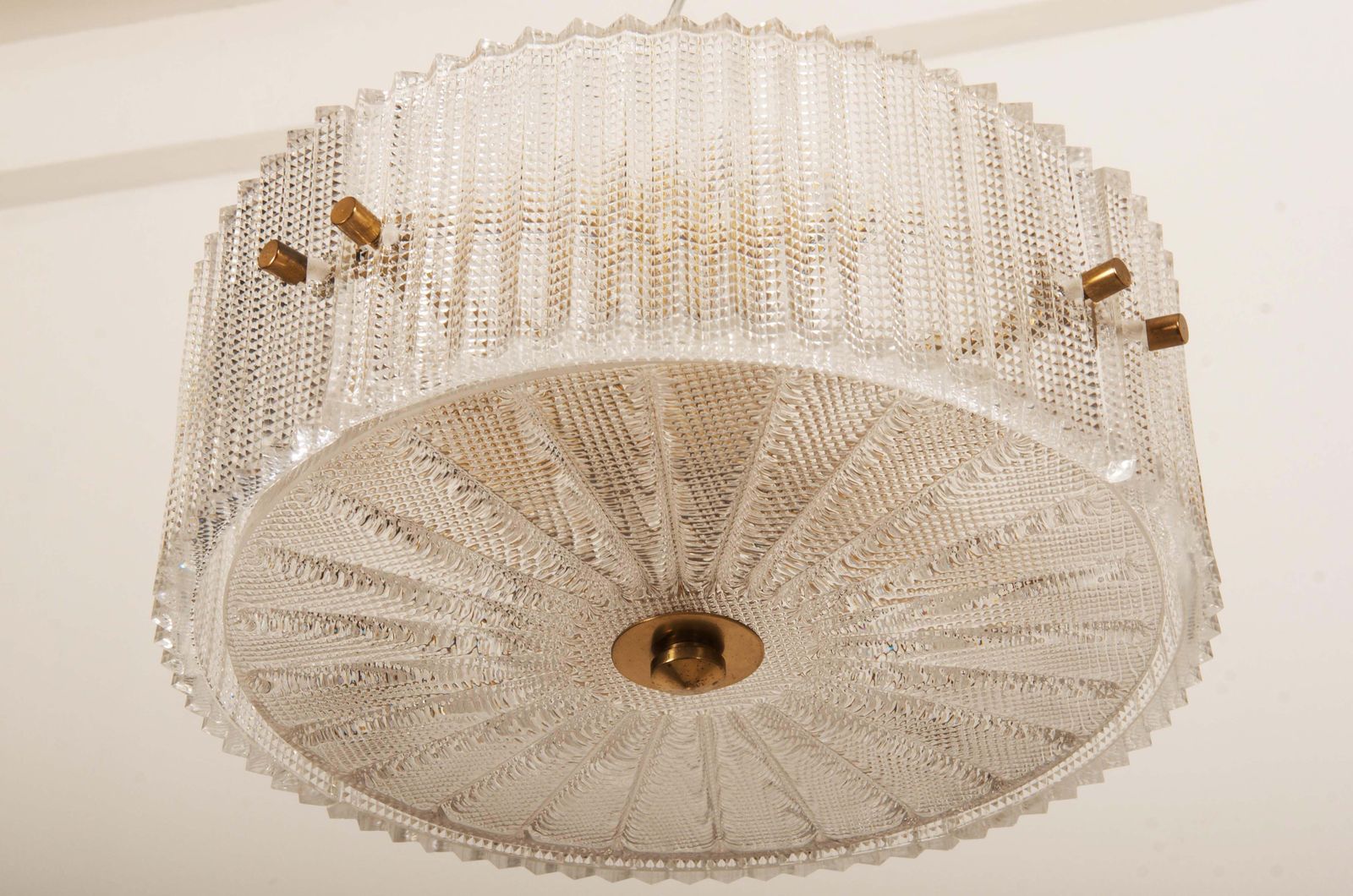 photo furniture Brass And Glass Pendant By Carl Fagerlund For Orrefors