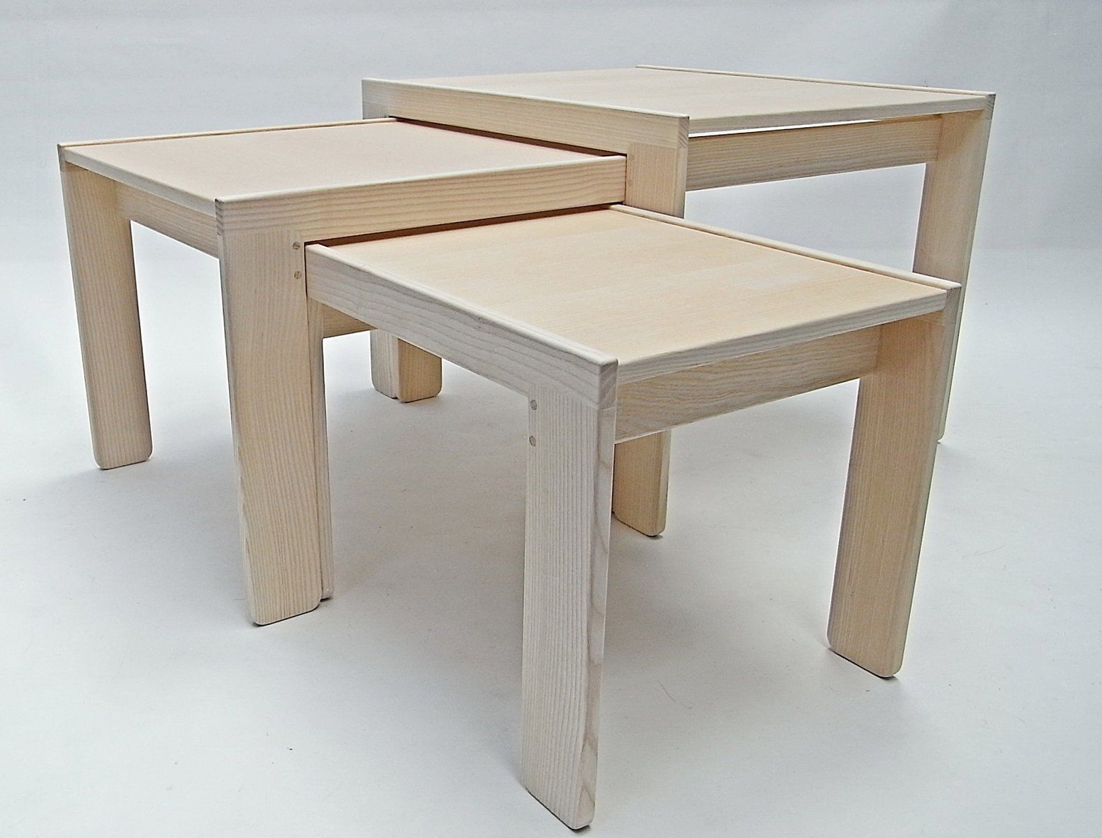 777 Nesting Tables By Afra & Tobia Scarpa For Cassina, 1998, Set Of 3 photo vintage