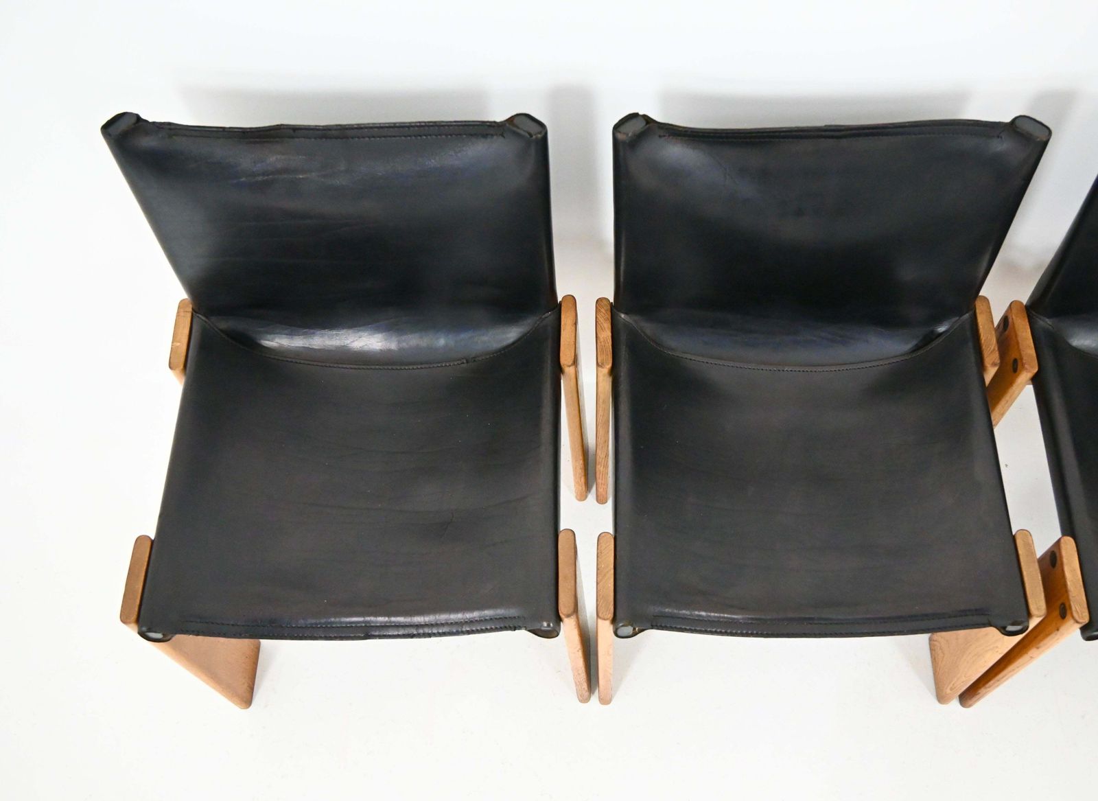 photo furniture Monk Dining Chairs By Afra & Tobia Scarpa For Molteni, 1970s, Set Of 4