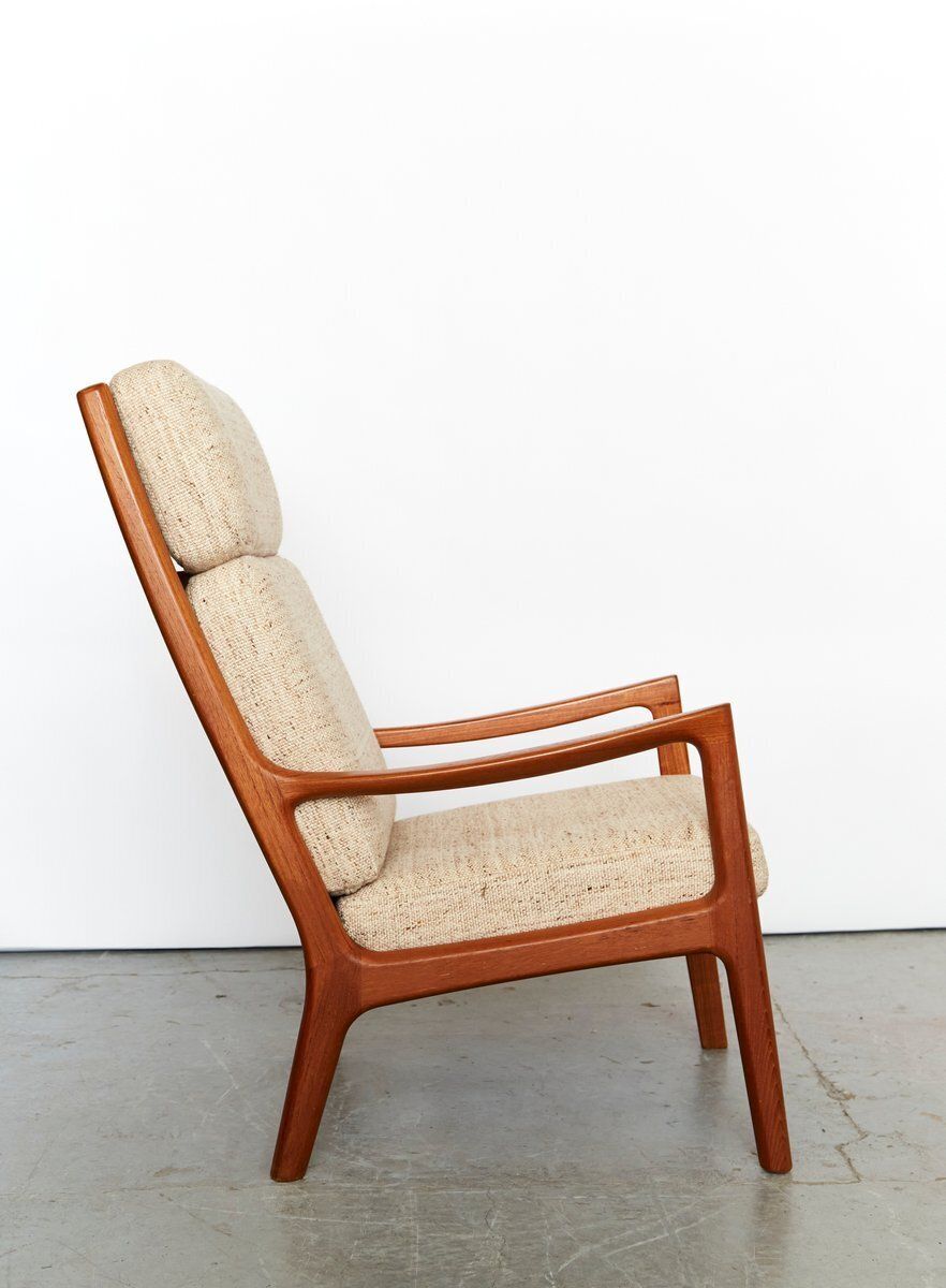 Mid Century Modern Teak Senator Highback Chair By Ole Wanscher For Poul Jeppesen, 1960s photo for sale