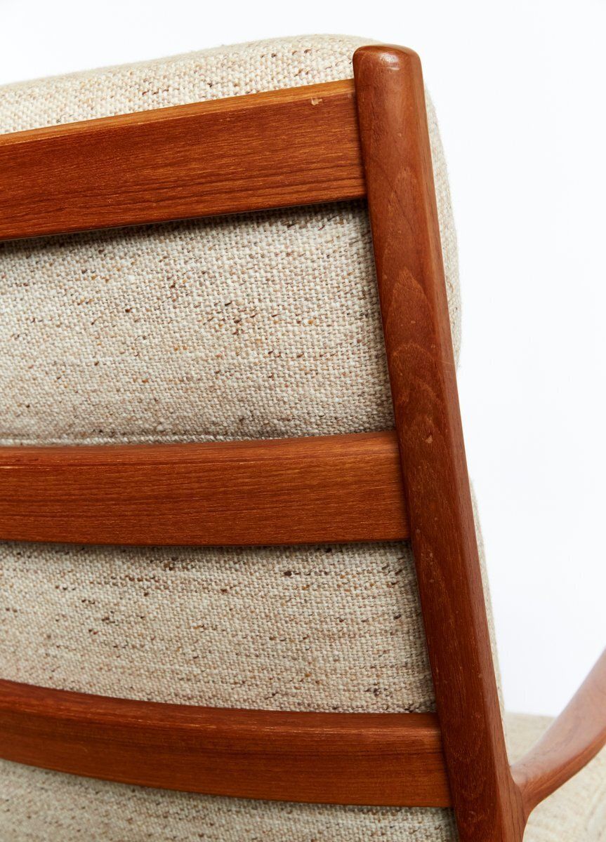 1081.0 Mid Century Modern Teak Senator Highback Chair By Ole Wanscher For Poul Jeppesen, 1960s photo