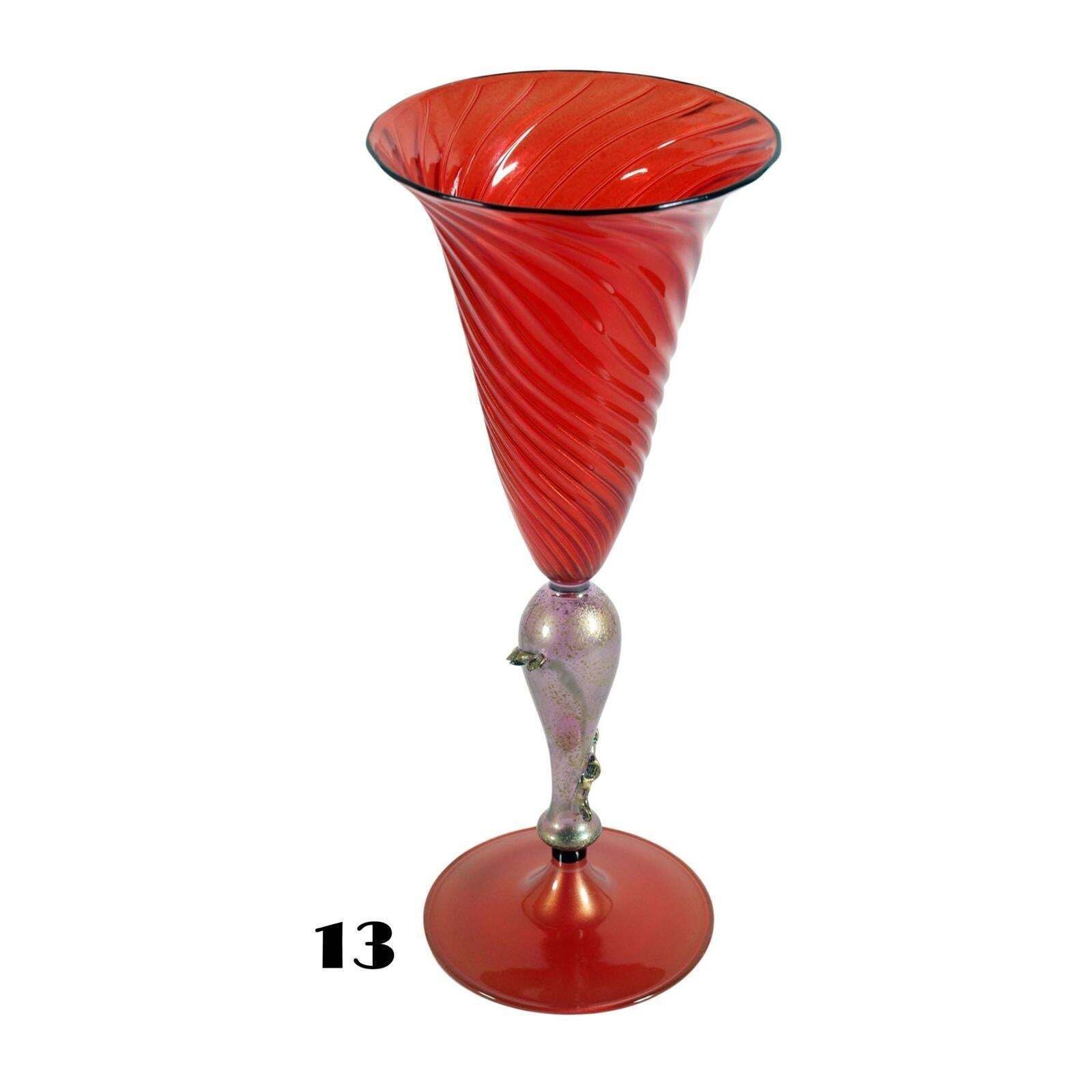 photo buy Set Of 17 Murano Art Glass Goblets In Art Deco Taste, Italy, Circa 1930 1940