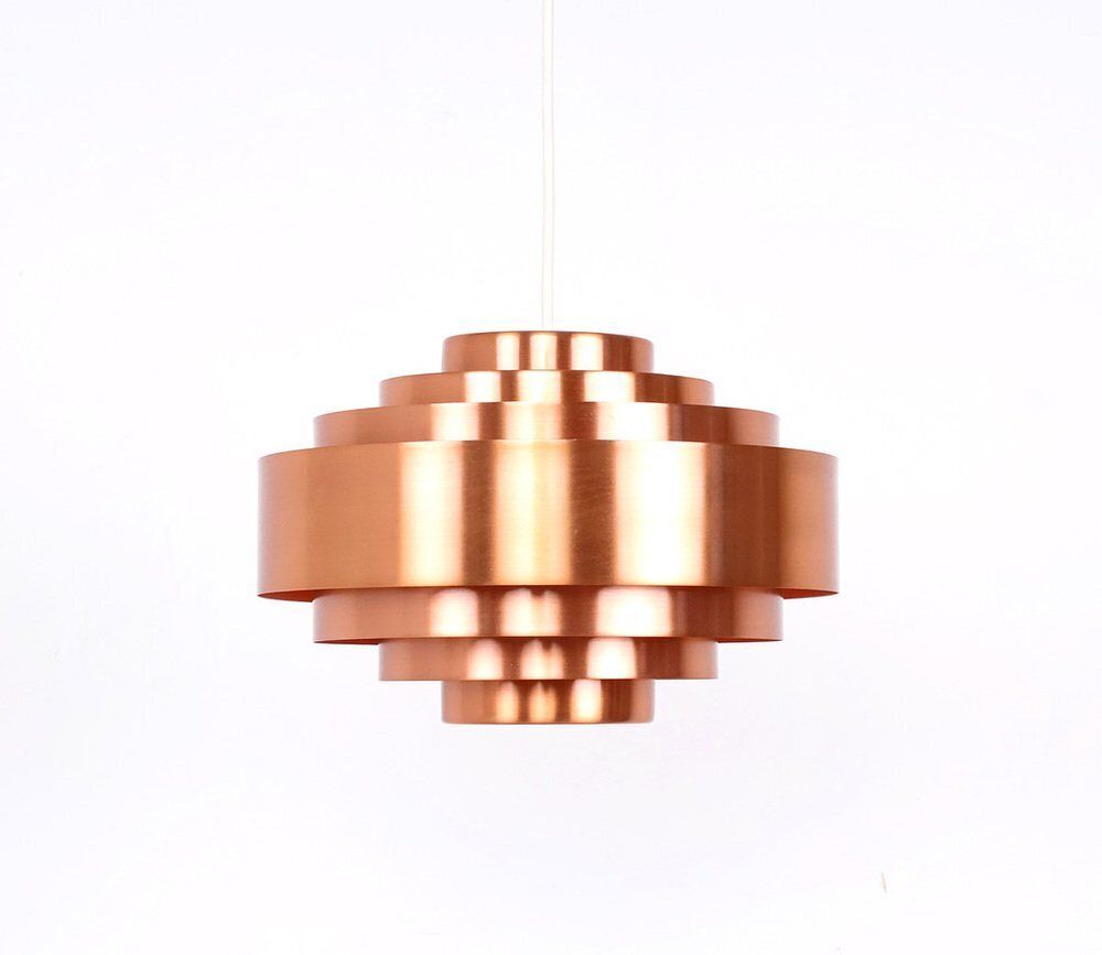 Ultra Pendant Lamp In Copper By Jo Hammerborg For Fog & Mørup, 1960s