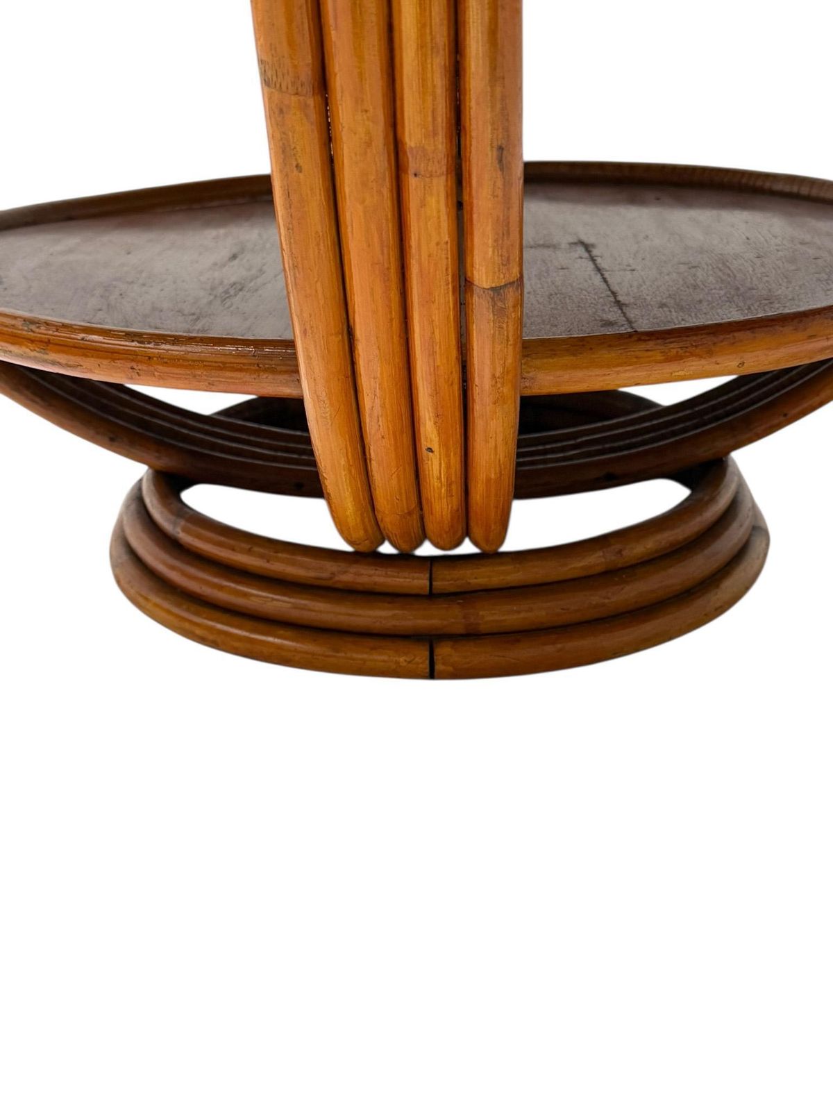 Mid Century Modern Two Tier Side Table In The Style Of Paul Frankl, 1950s photo for sale