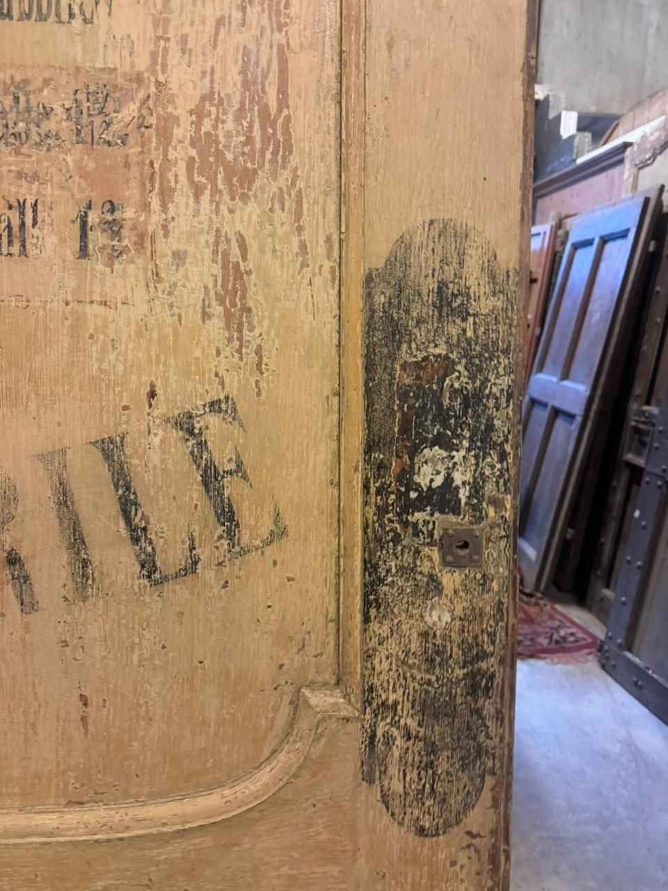 Interior Notary Office Door, Painted And Lacquered Yellow, Italy photo vinterior