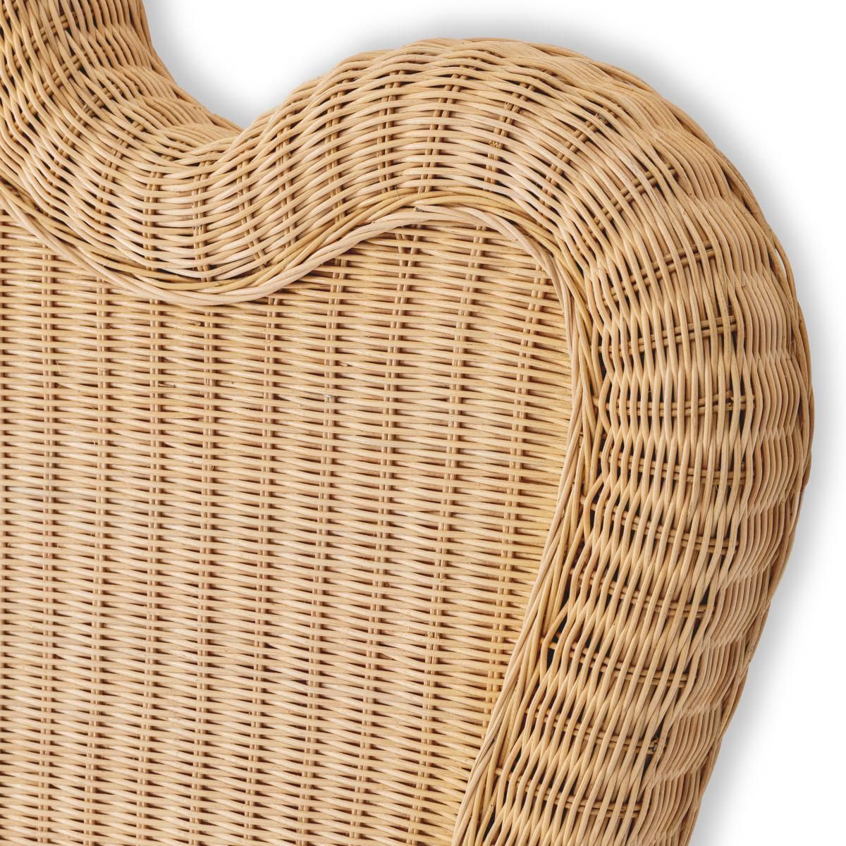 Natural Rattan And Solid Wood Headboard photo buy