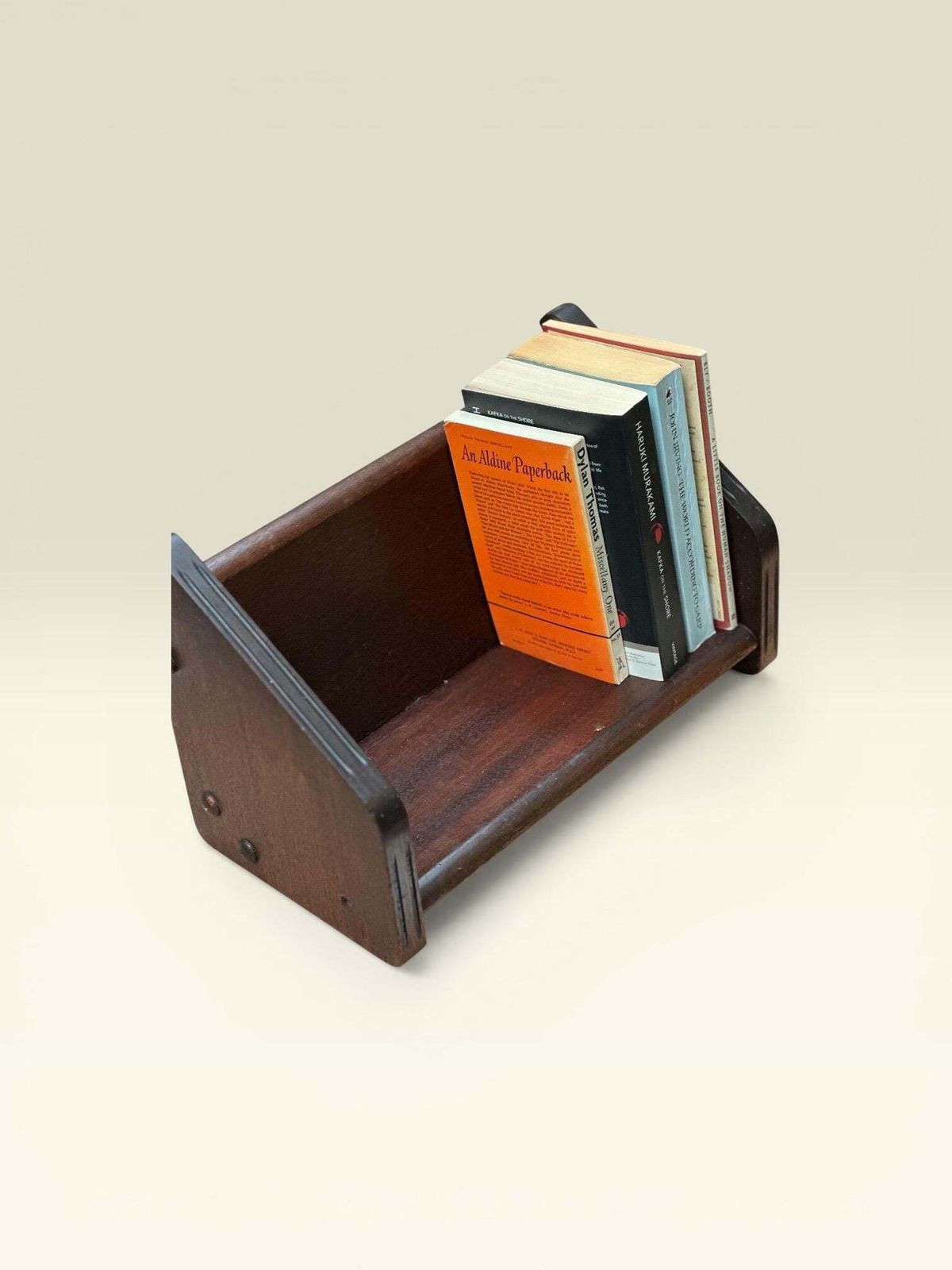 Vintage Antique Wooden Magazine Rack / Book Trough (1930–40s) photo furniture