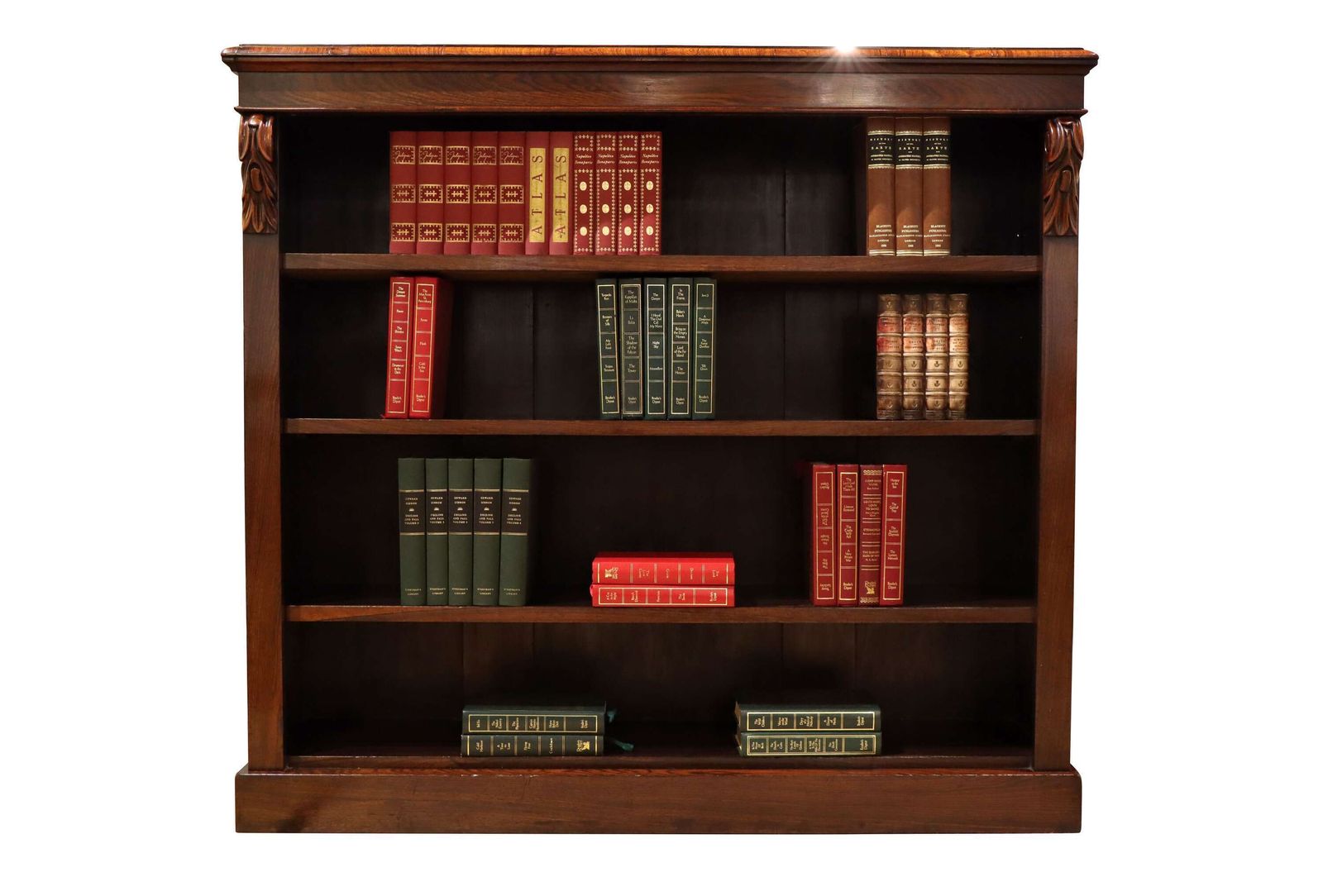Mid 19th Century Rosewood Open Bookcase With Carved Corbels, Circa 1850 photo furniture