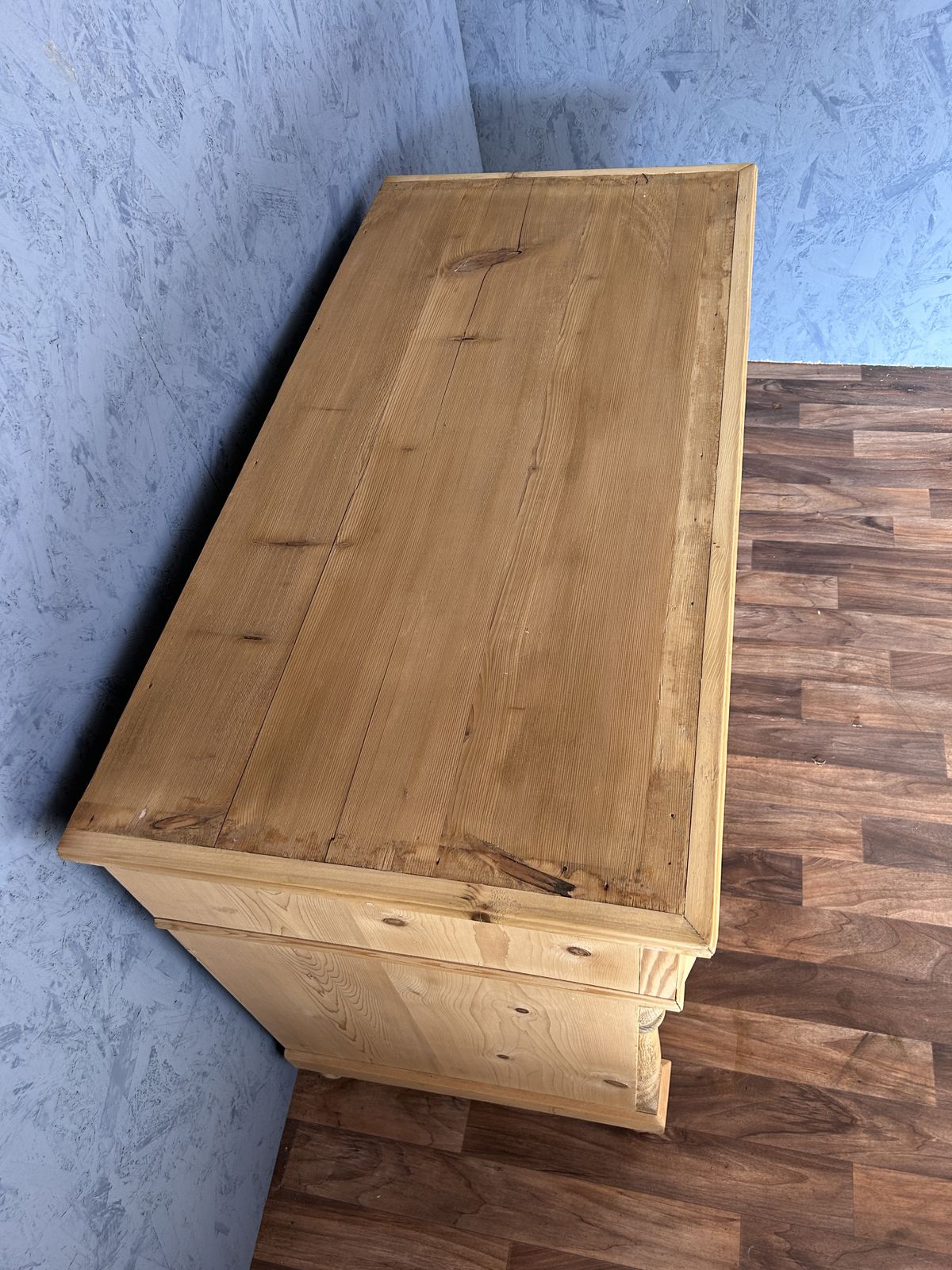 Large 19th Century Continental Pine Chest Of Drawers photo 515.0