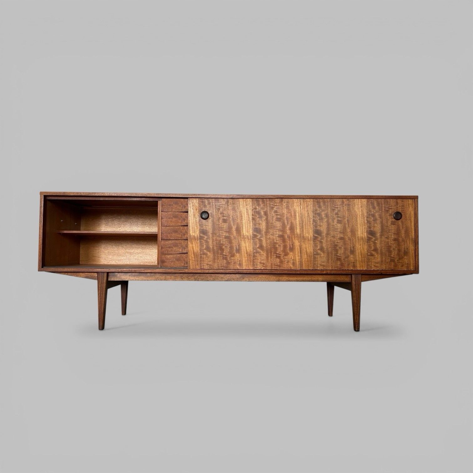 Danish Style Teak Sideboard – Mid Century Scandinavian Storage Unit photo furniture
