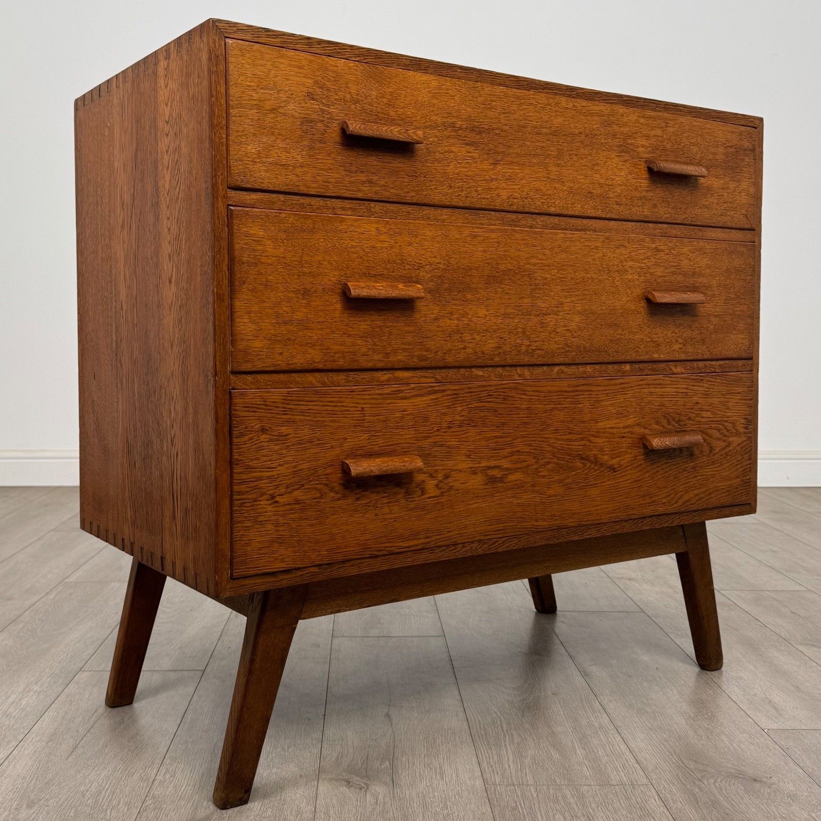 Vintage 20th Century Chest Of Drawers In Golden Oak ( Af 5334 ) photo vintage
