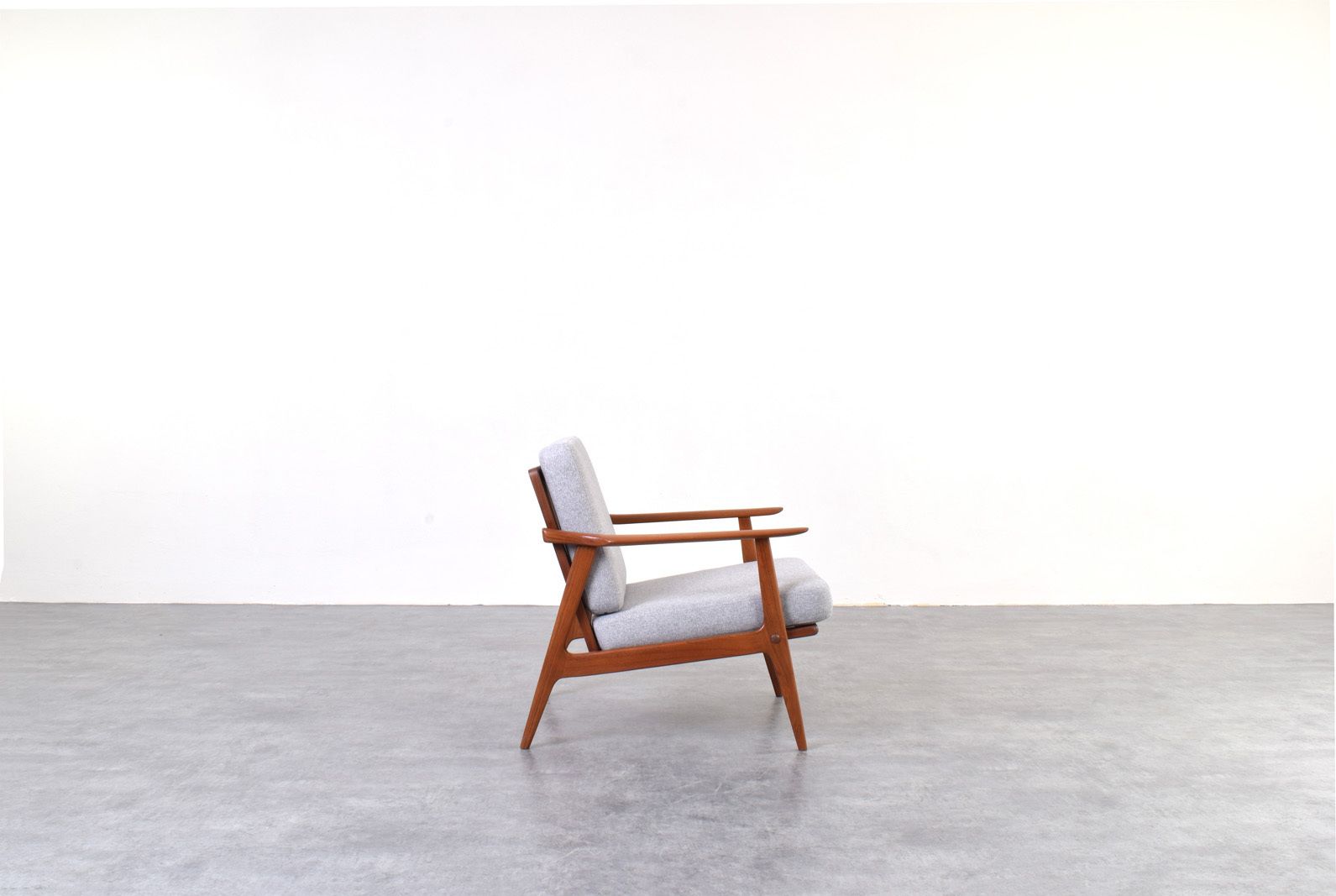 Mid Century Danish Teak Lounge Chair, 1960s. photo for sale