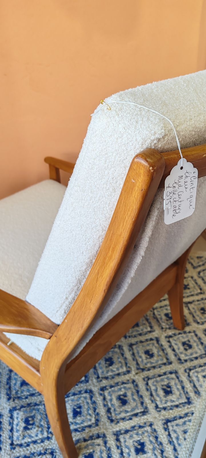 Cintique Mid Century Fireside Lounge Chair. photo buy