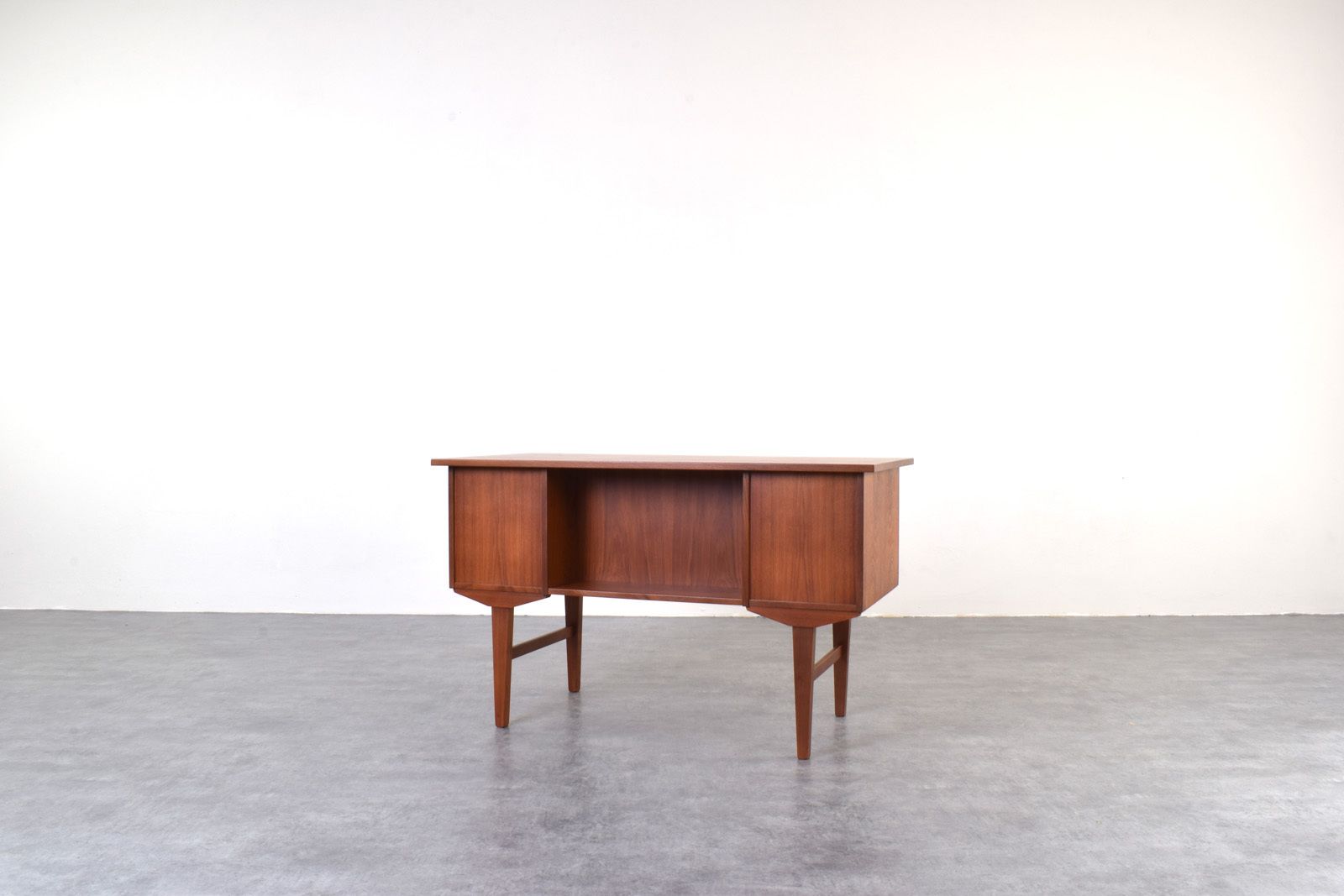 photo furniture Mid Century Danish Teak Executive Desk, 1960s.